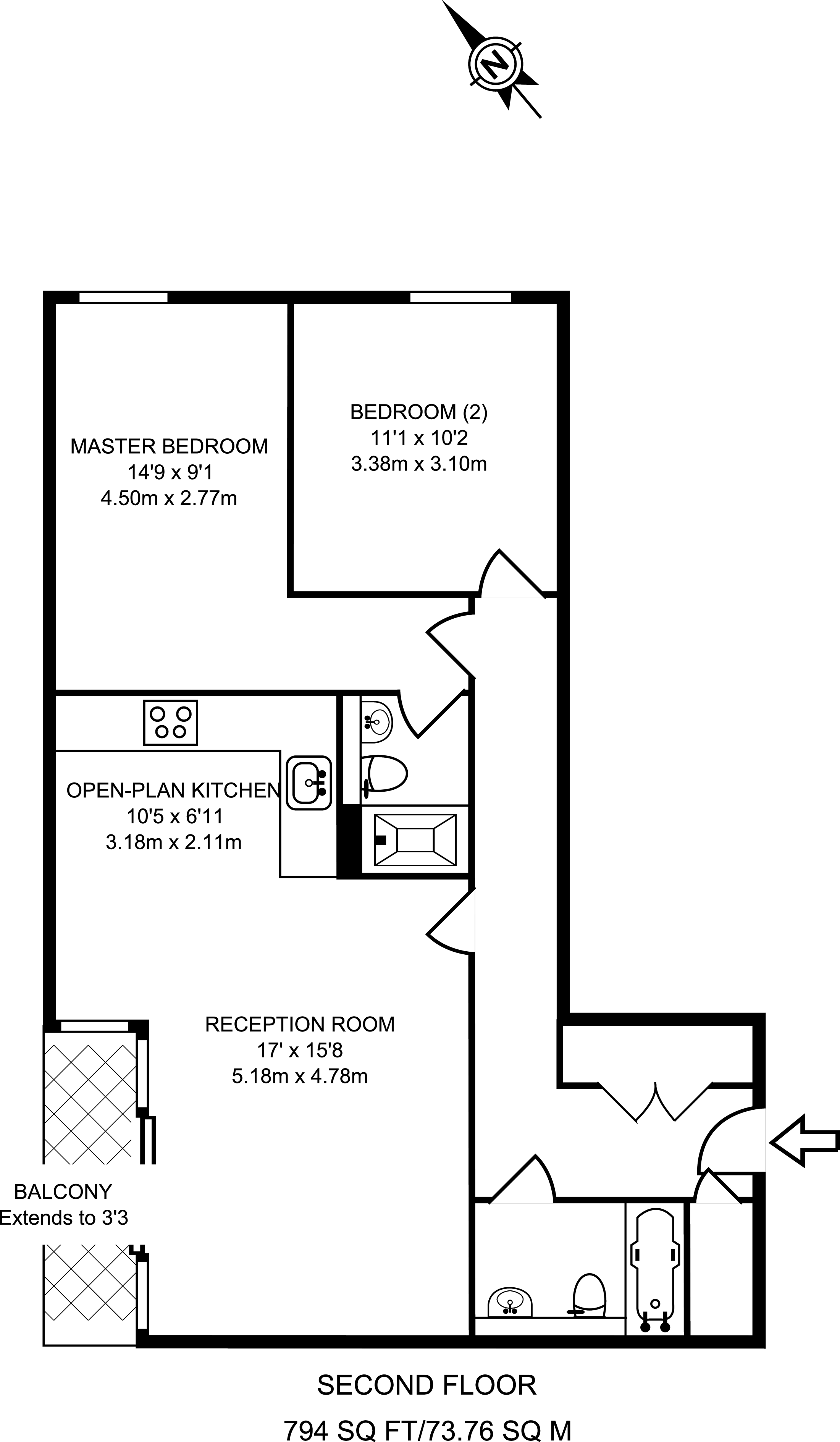 2 Bedrooms Flat to rent in Elektron Tower, Docklands E14