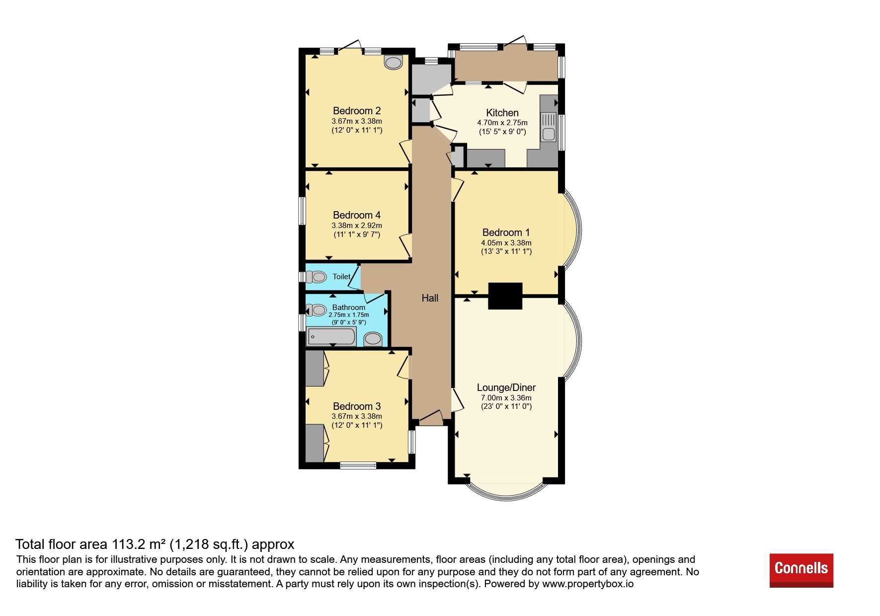 187, New Road, West Parley floorplan