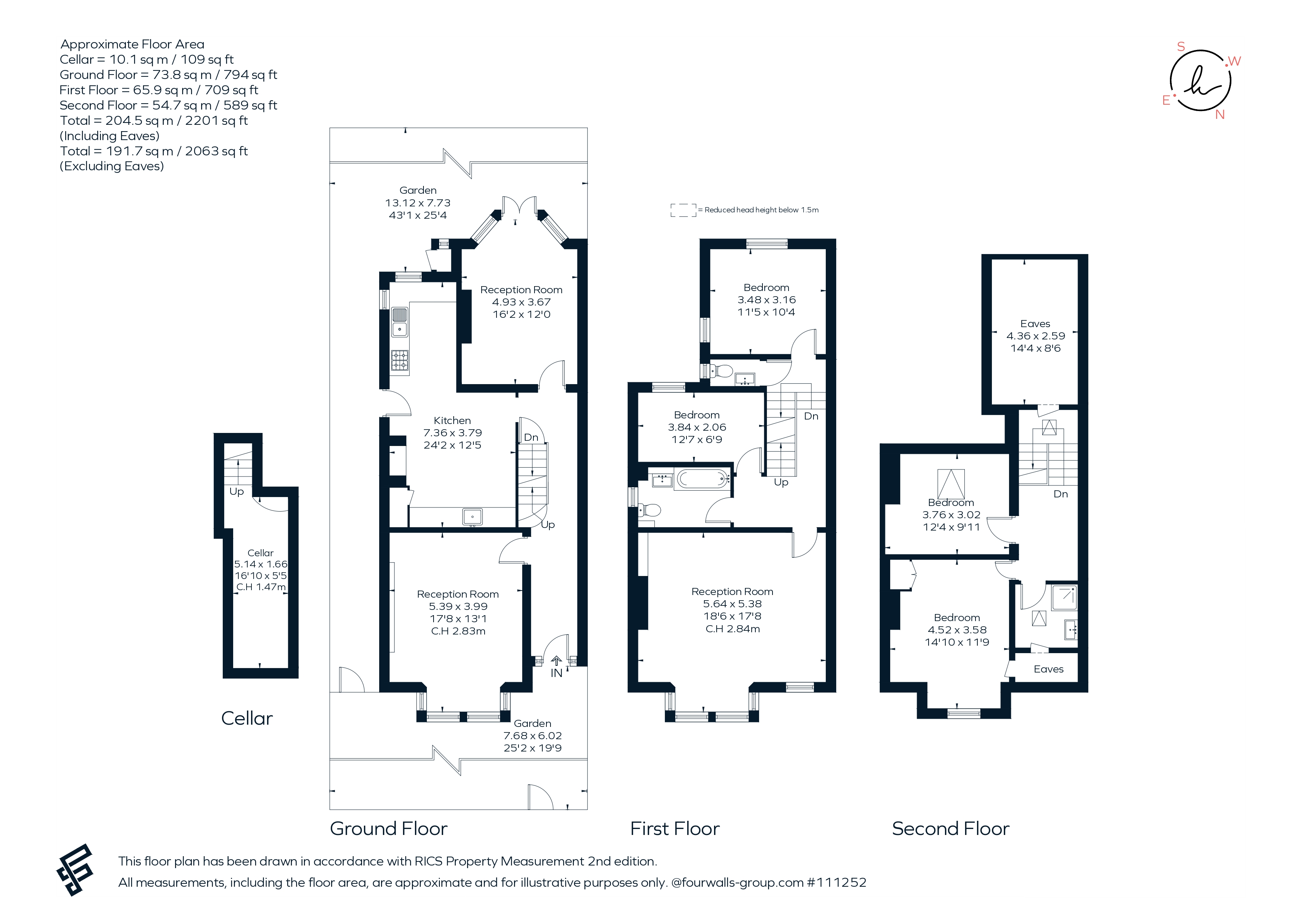 41, Red Post Hill, London floorplan