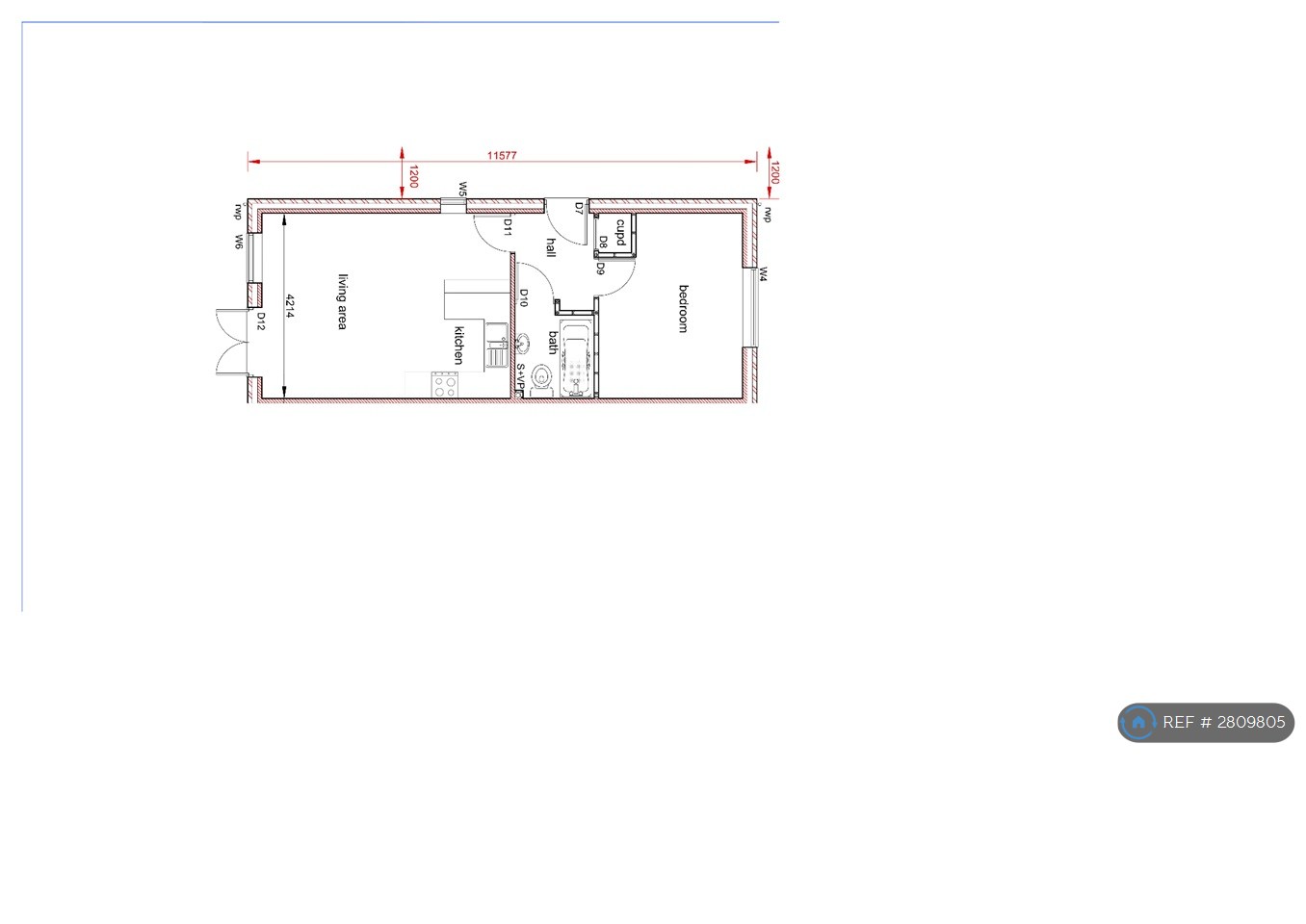 Melbourne Road, The Bungalow, Northampton floorplan