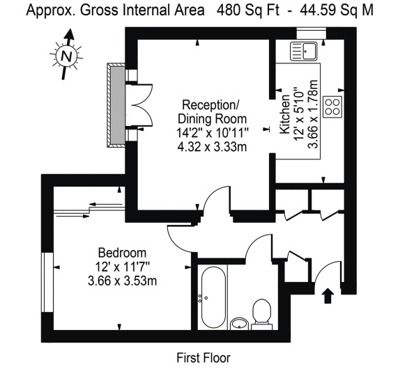 1 Bedrooms Flat to rent in Periwood Crescent, Perivale UB6