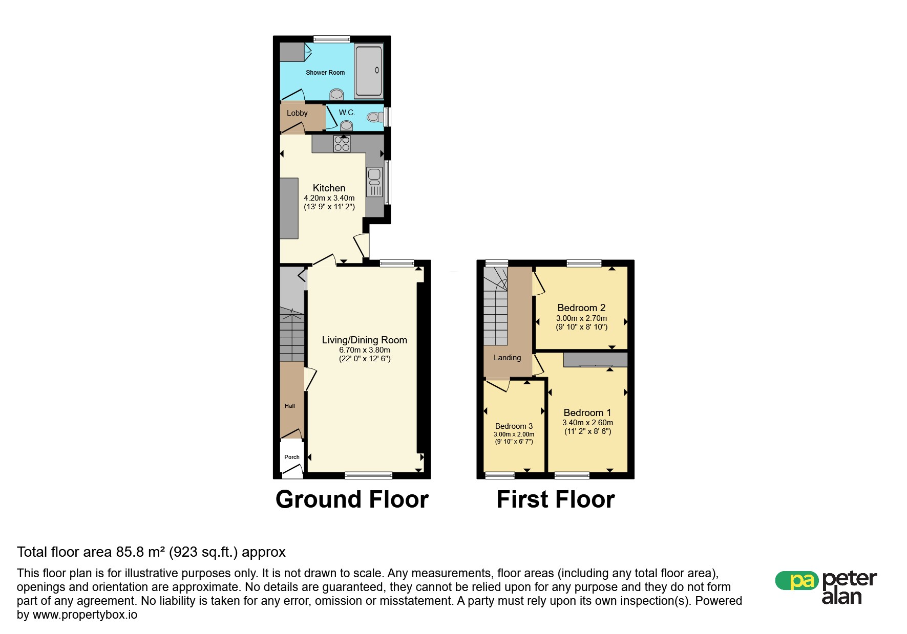 36, Prichard Street, Porth floorplan