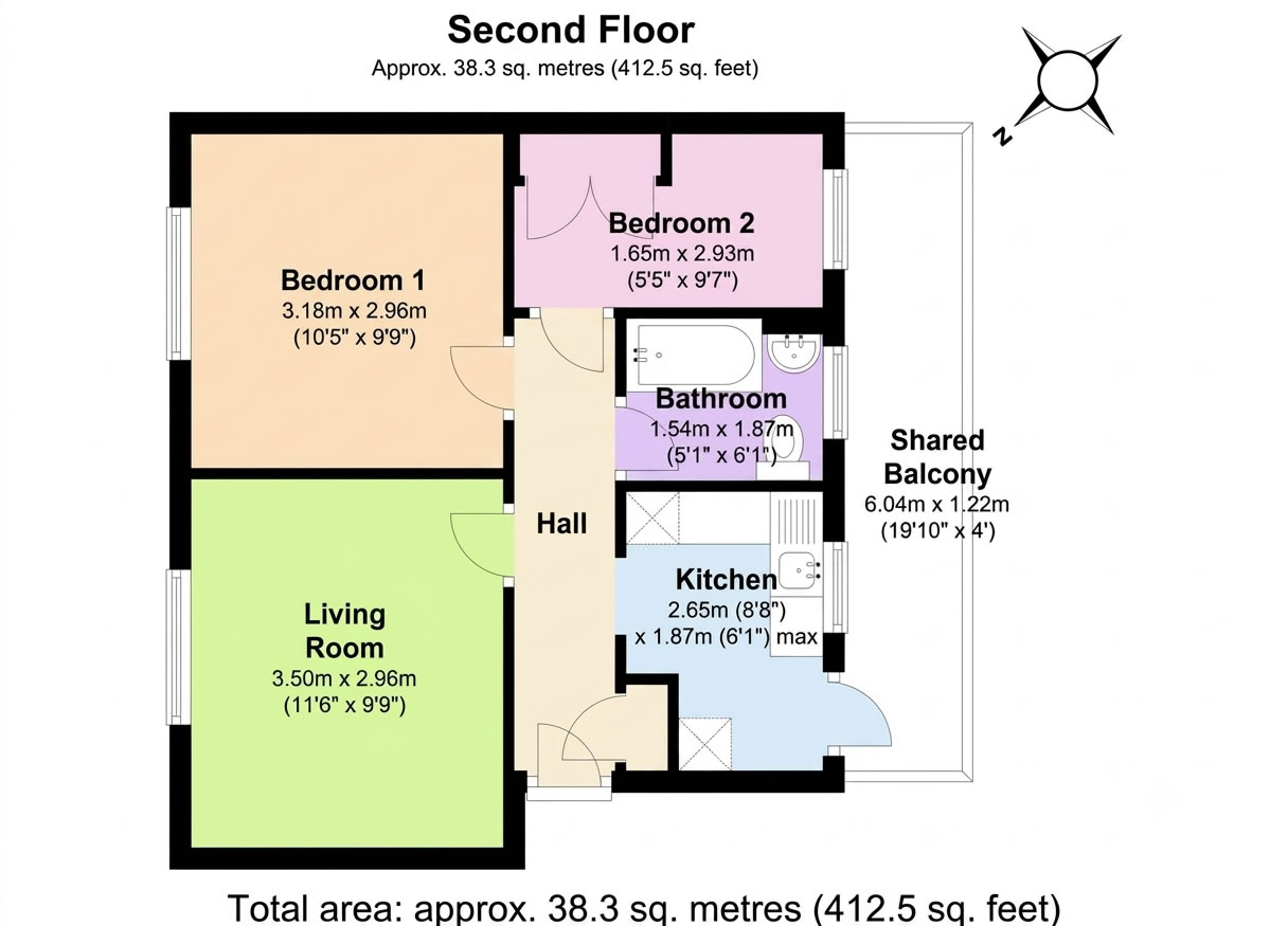 20 The Holt, London Road, Morden floorplan