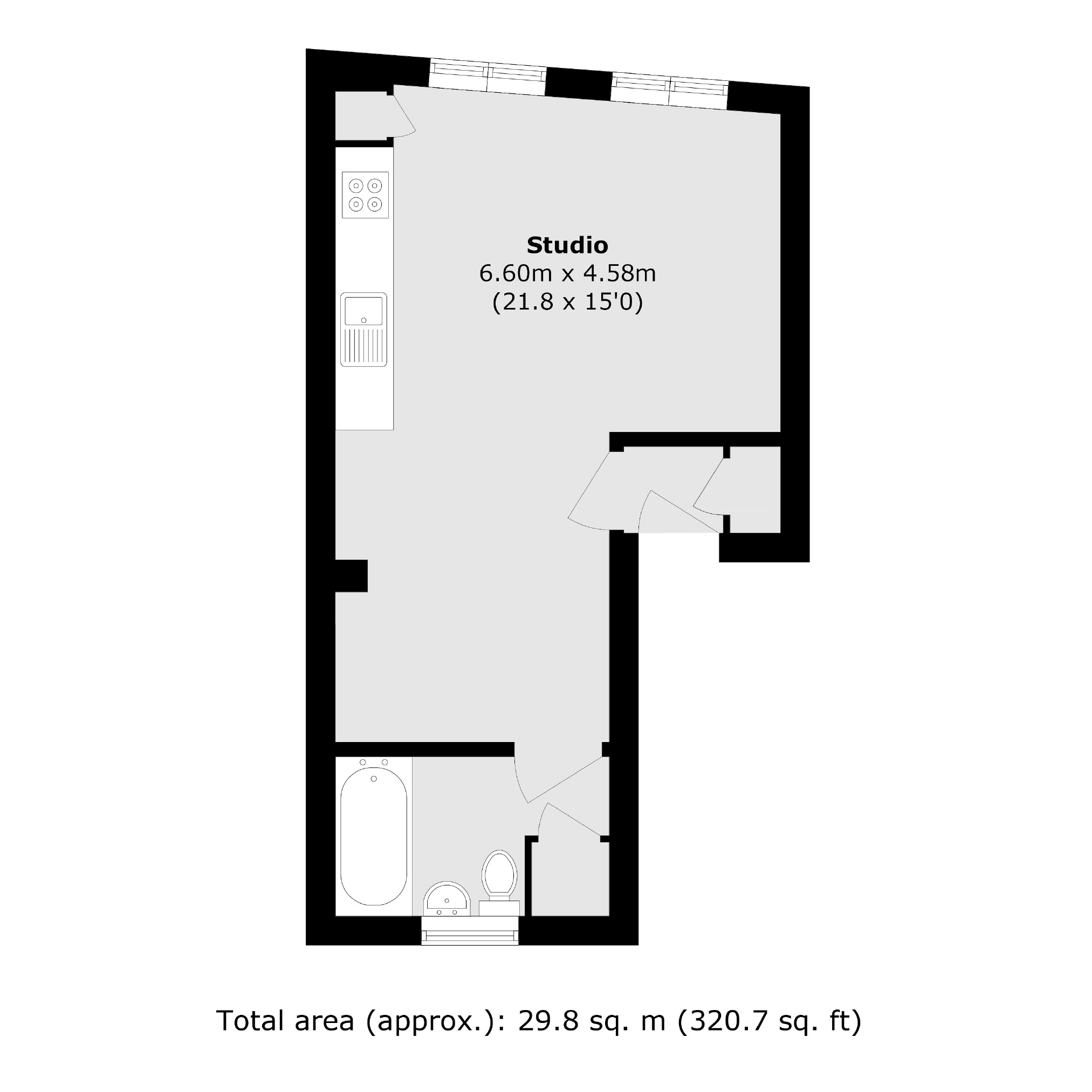 Flat 2, 18A, Hill Street, Richmond floorplan