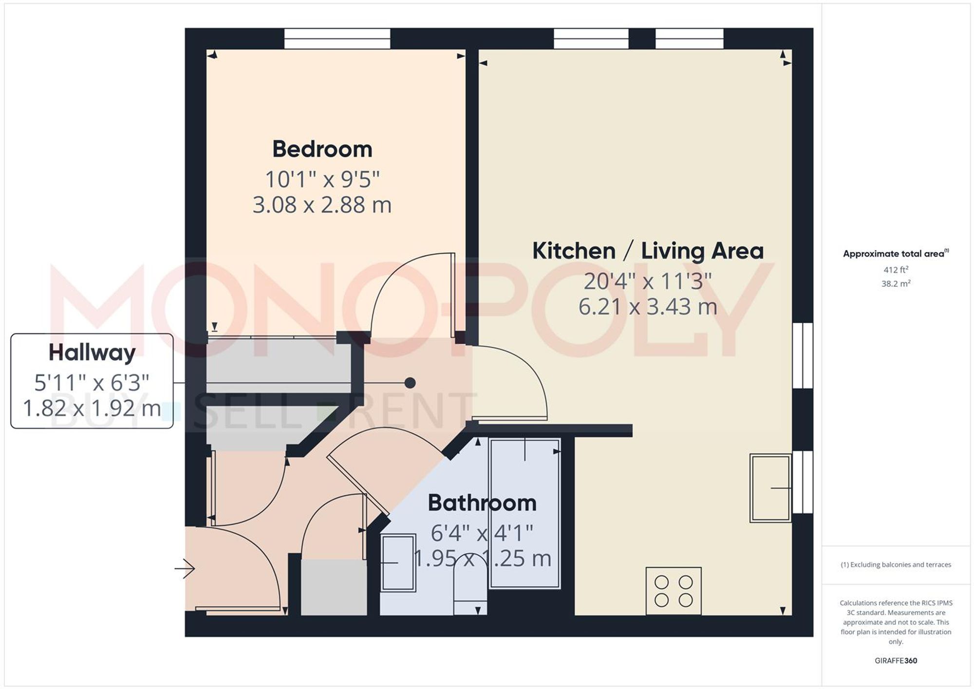 28 Pendinas, Wrexham floorplan