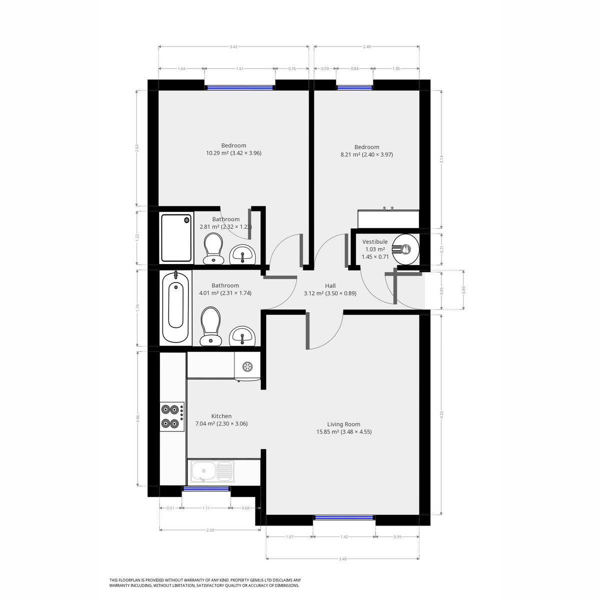 Border Mill Fold, AshtonUnderLyne OL5, 2 bedroom flat to rent