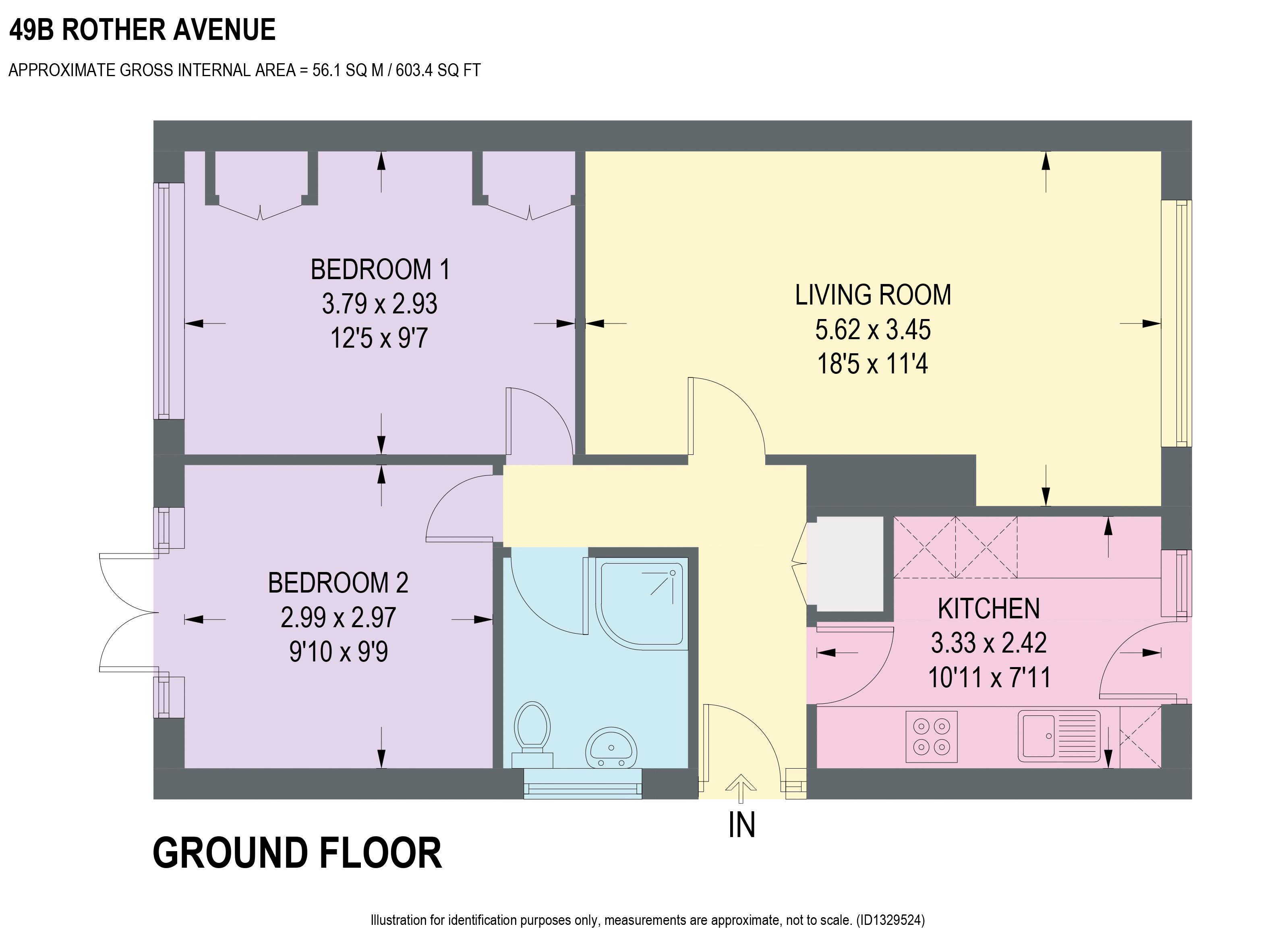 49B, Rother Avenue, Chesterfield floorplan