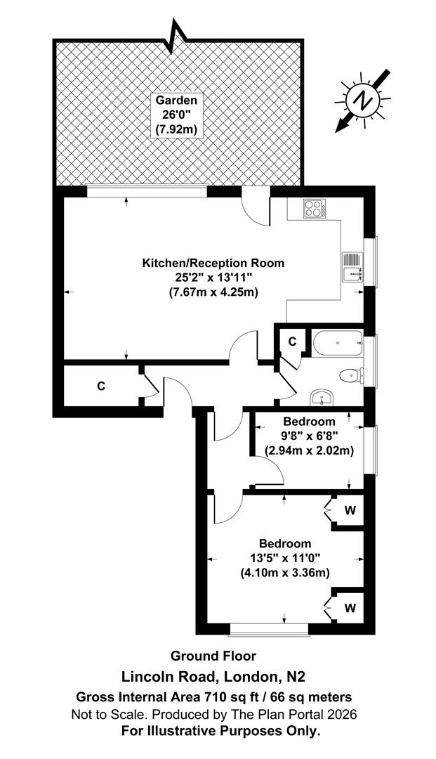 11a, Lincoln Road, East Finchley floorplan