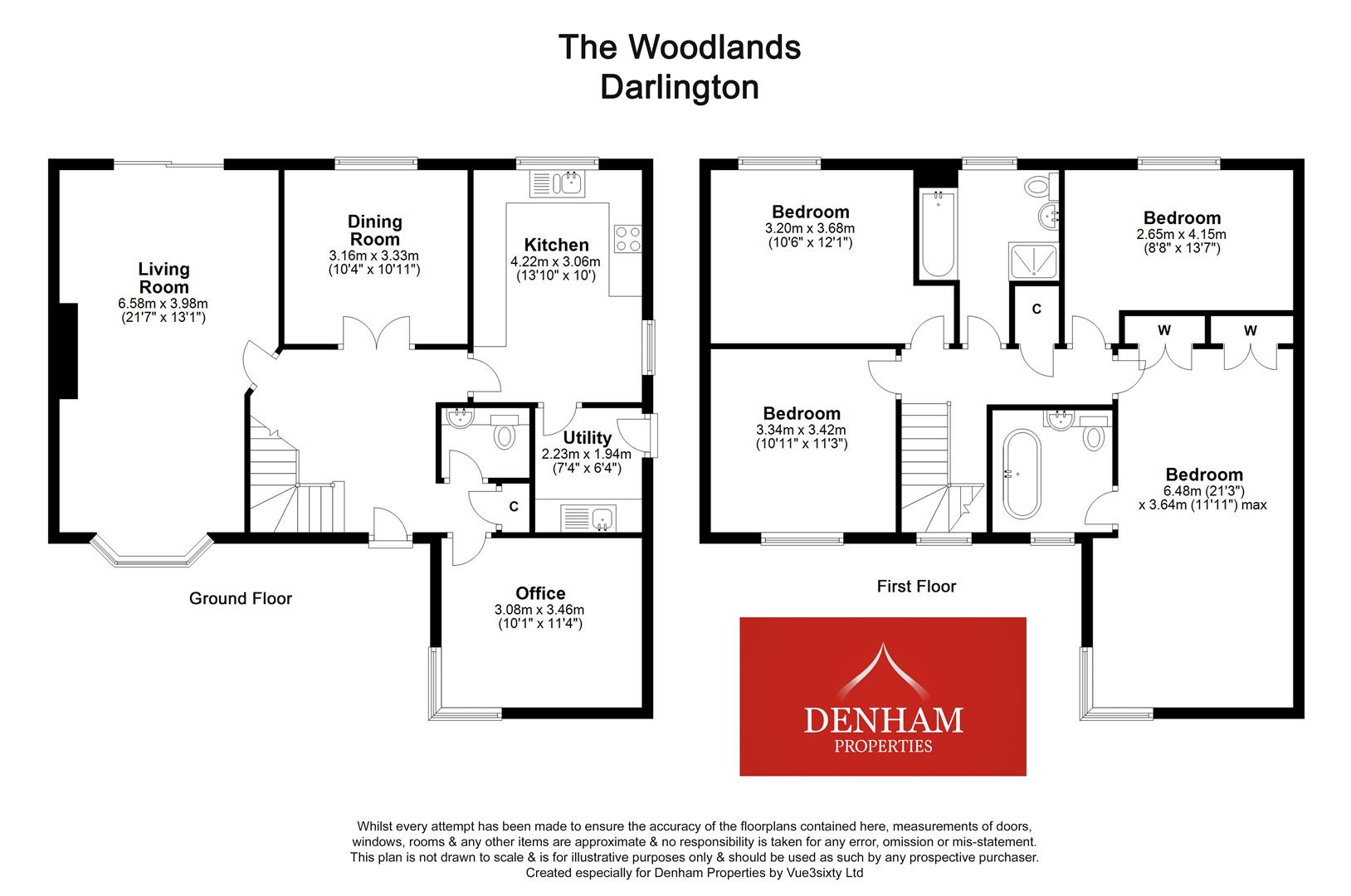 8, The Woodlands, Darlington. floorplan