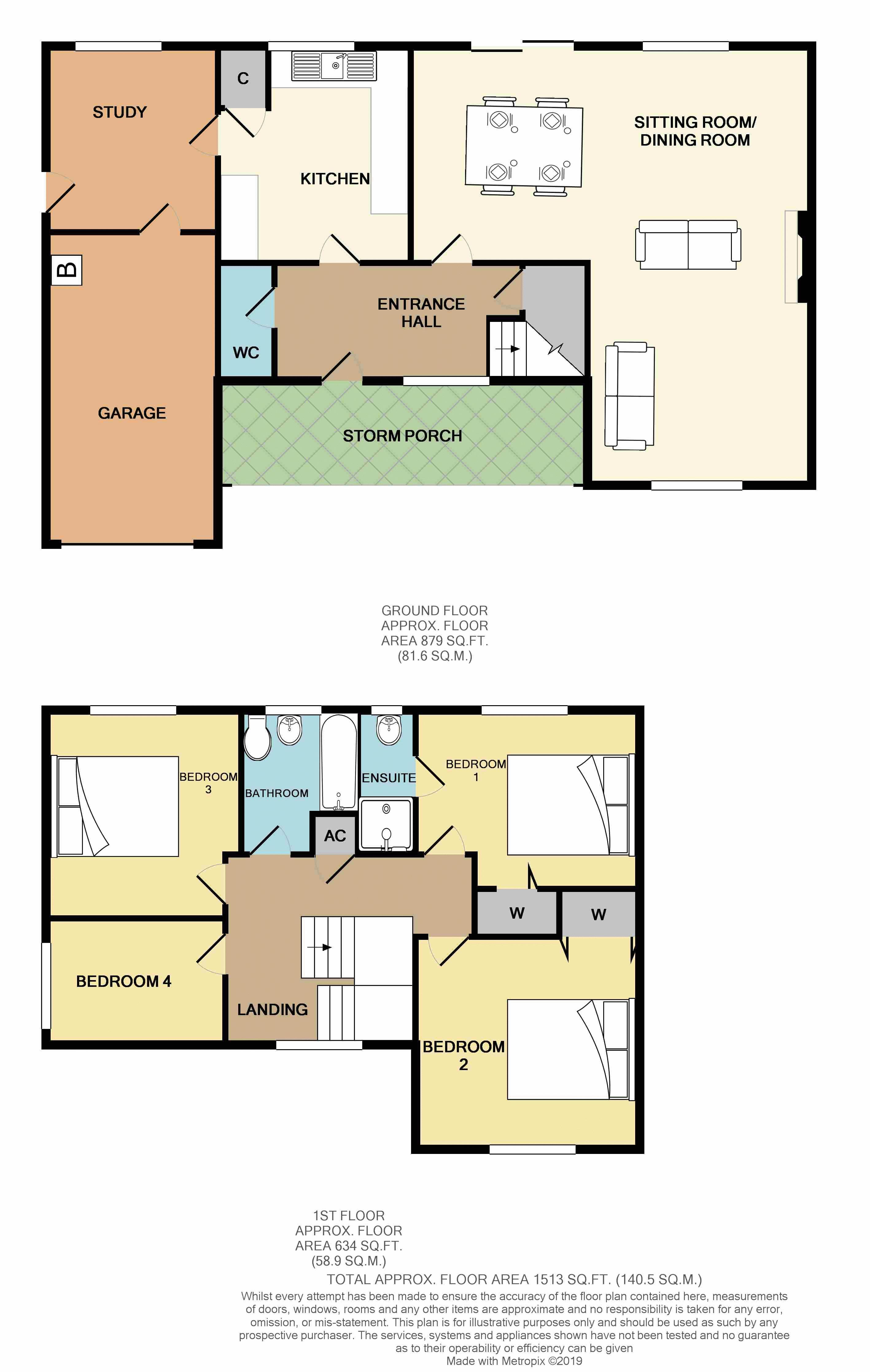 4 Bedrooms  for sale in Stoneyhurst Drive, Curry Rivel, Langport TA10