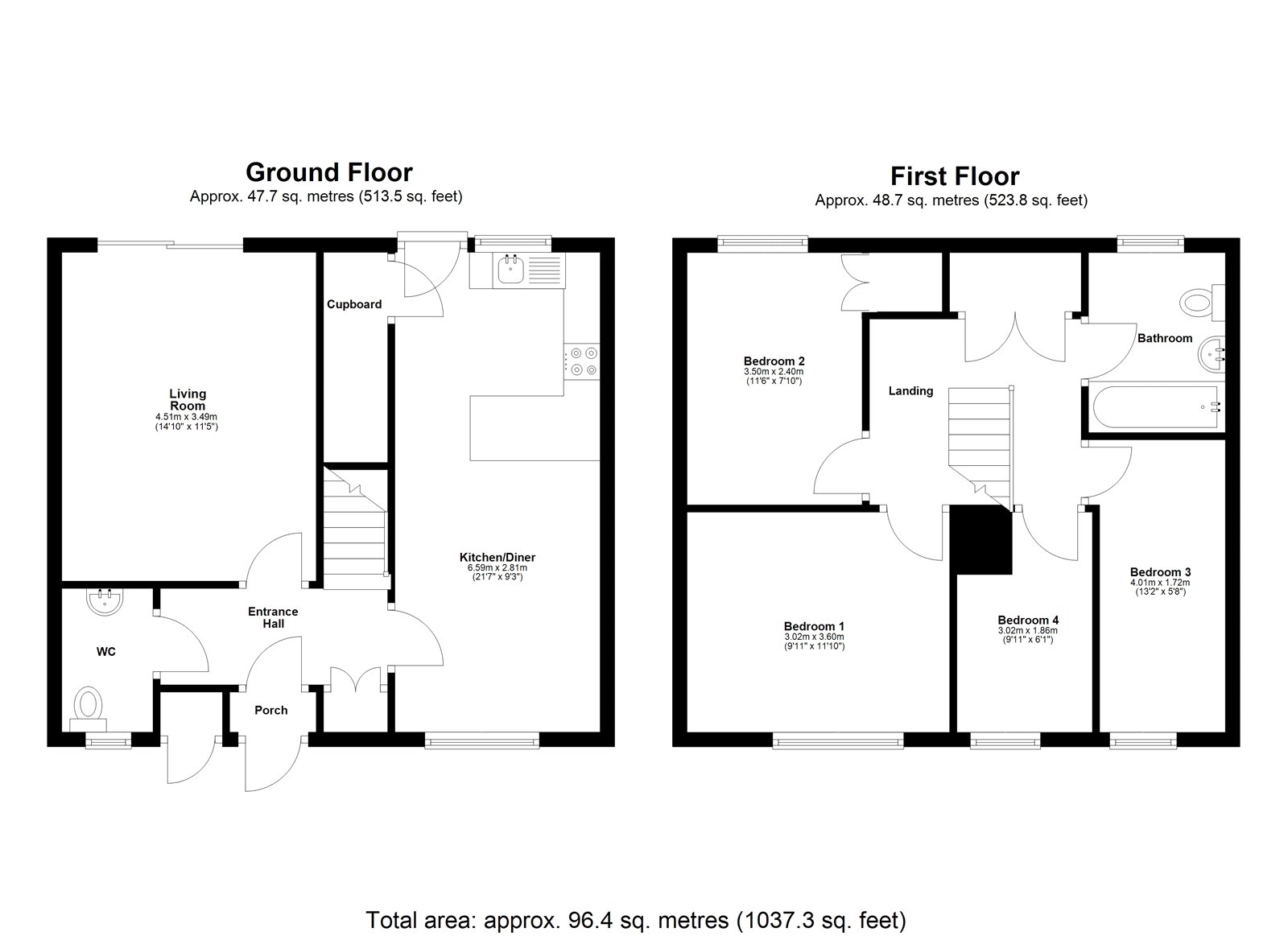 24, Gledfield Place, Milton Keynes floorplan