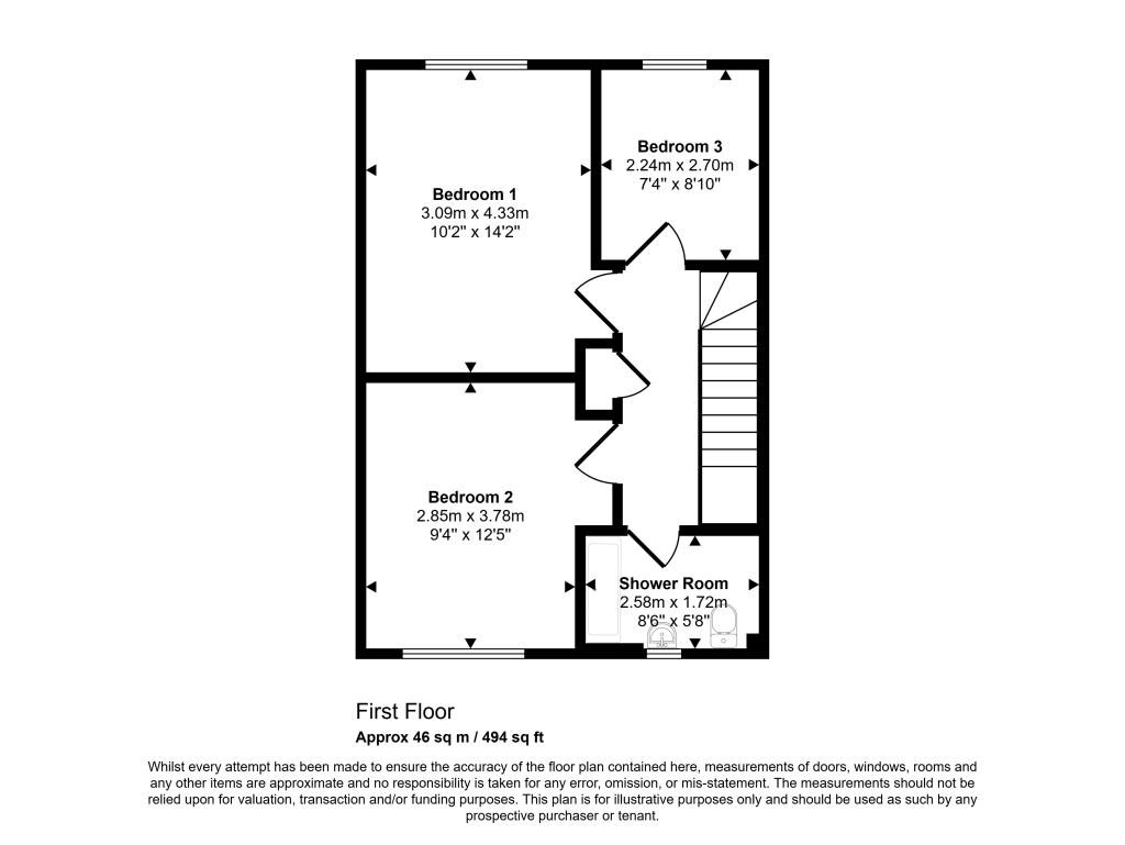 92, Wellington Street, Millom floorplan