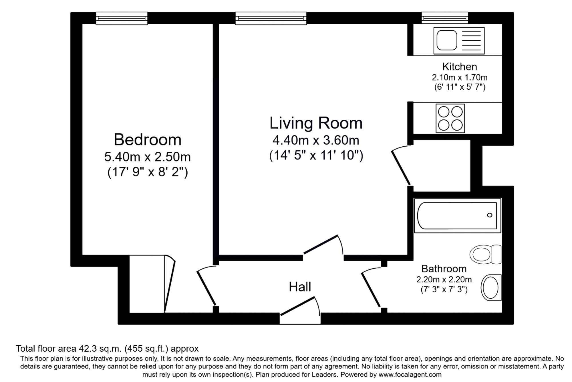 Flat 55, Homedrive House The Drive, Hove floorplan