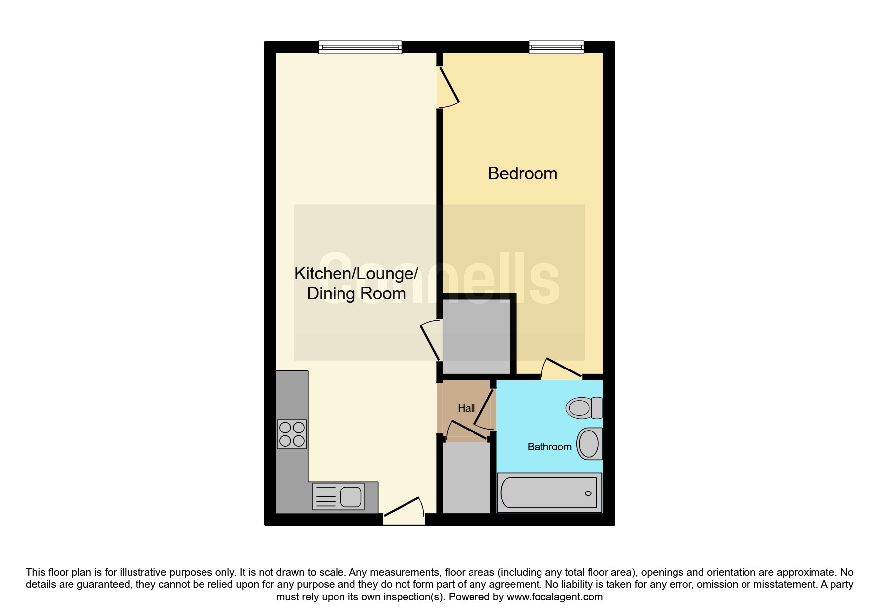 318, Park View, 59, Darwin Street, Birmingham floorplan
