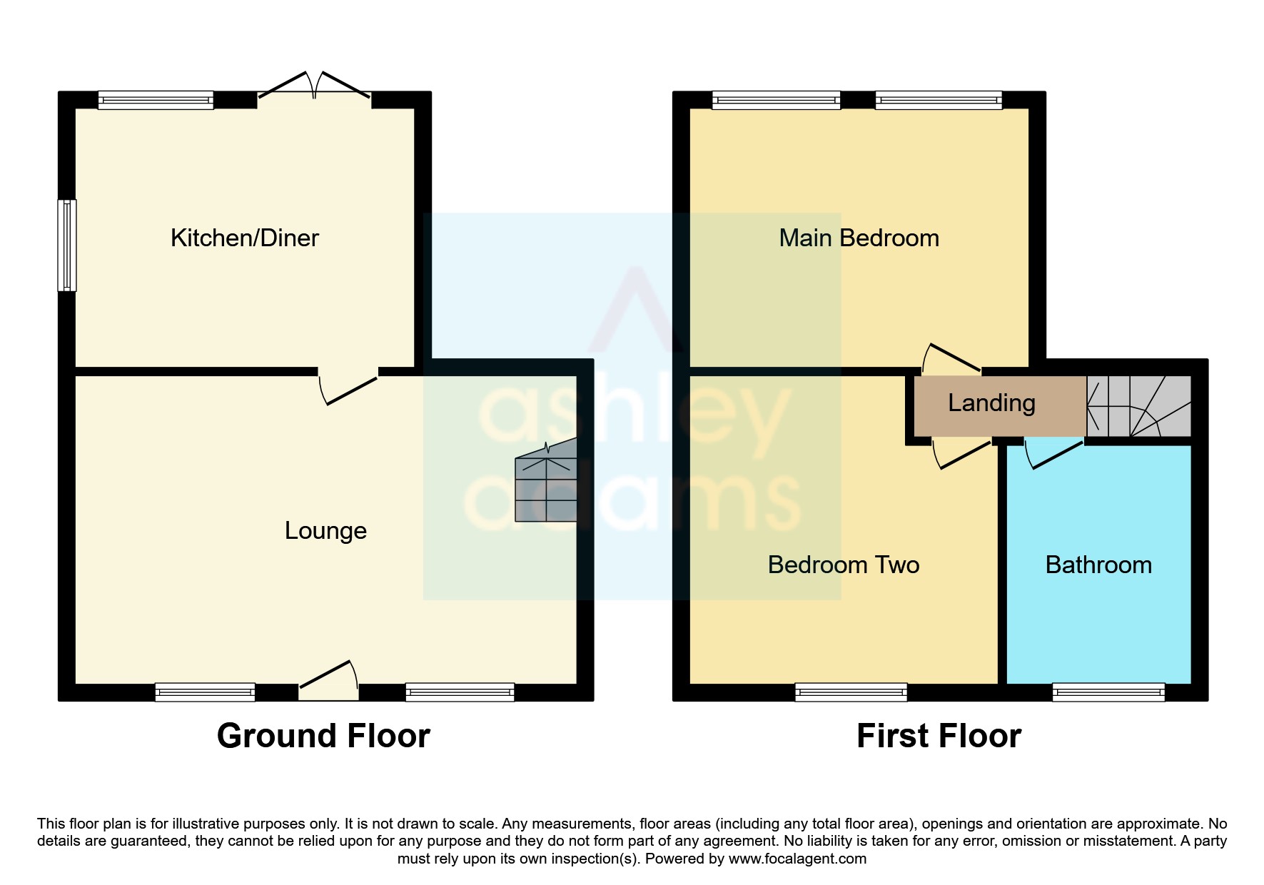 45, Ticknall Road, Swadlincote floorplan
