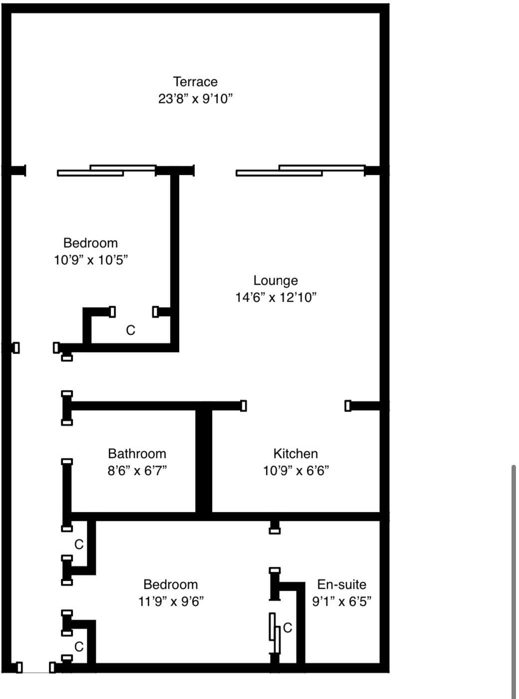 4/3, 10, Buchanan Street, Glasgow City floorplan