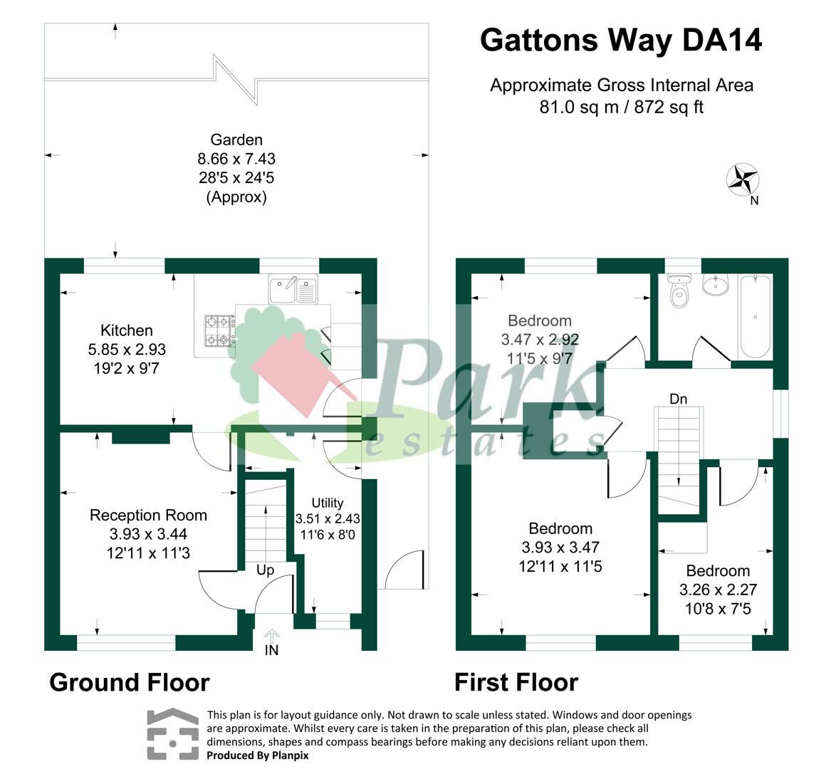 2, Gattons Way, Sidcup floorplan