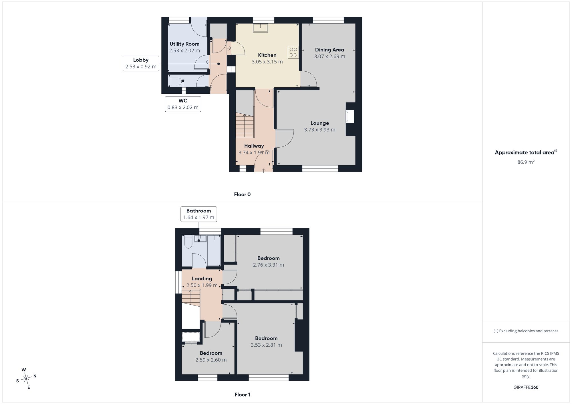 1 Pontop View, Rowlands Gill floorplan