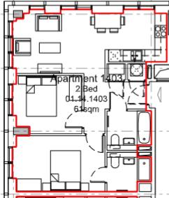 Michigan Towers, 1403, Michigan Avenue, Salford floorplan
