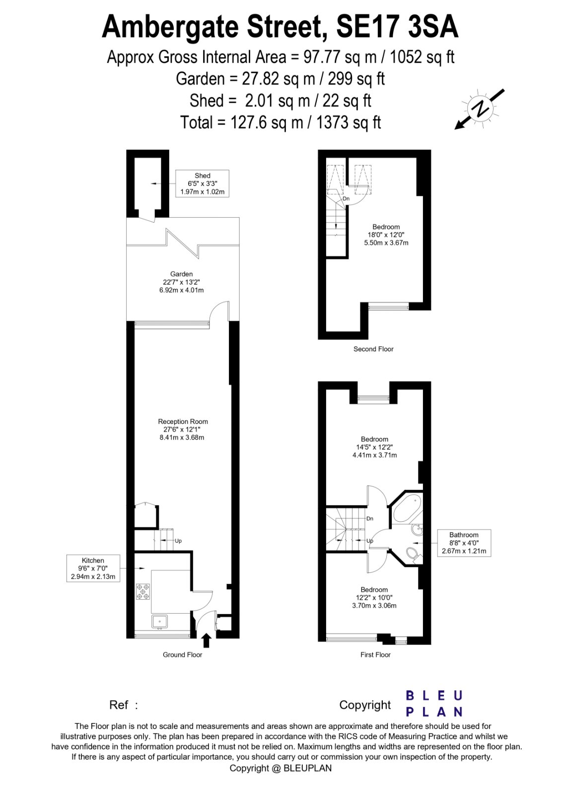 102, Ambergate Street, London floorplan