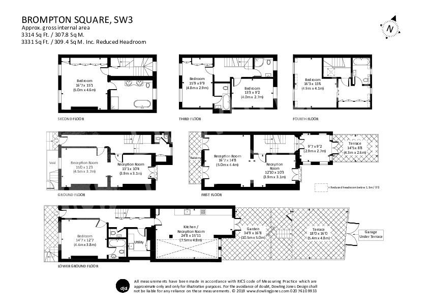 14, Brompton Square, London floorplan