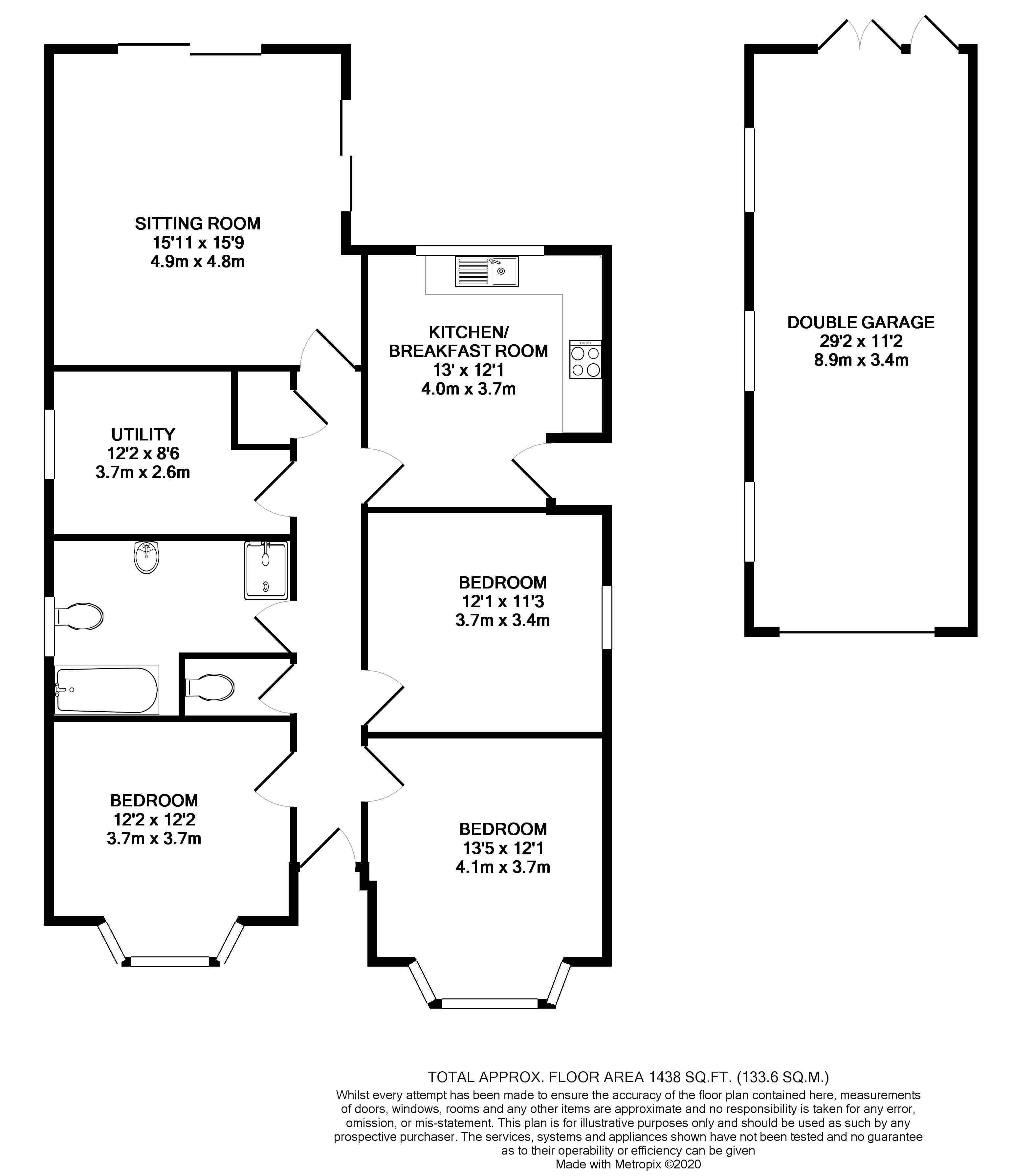 Whitecross, Abingdon, Oxfordshire OX13, 3 bedroom bungalow for sale