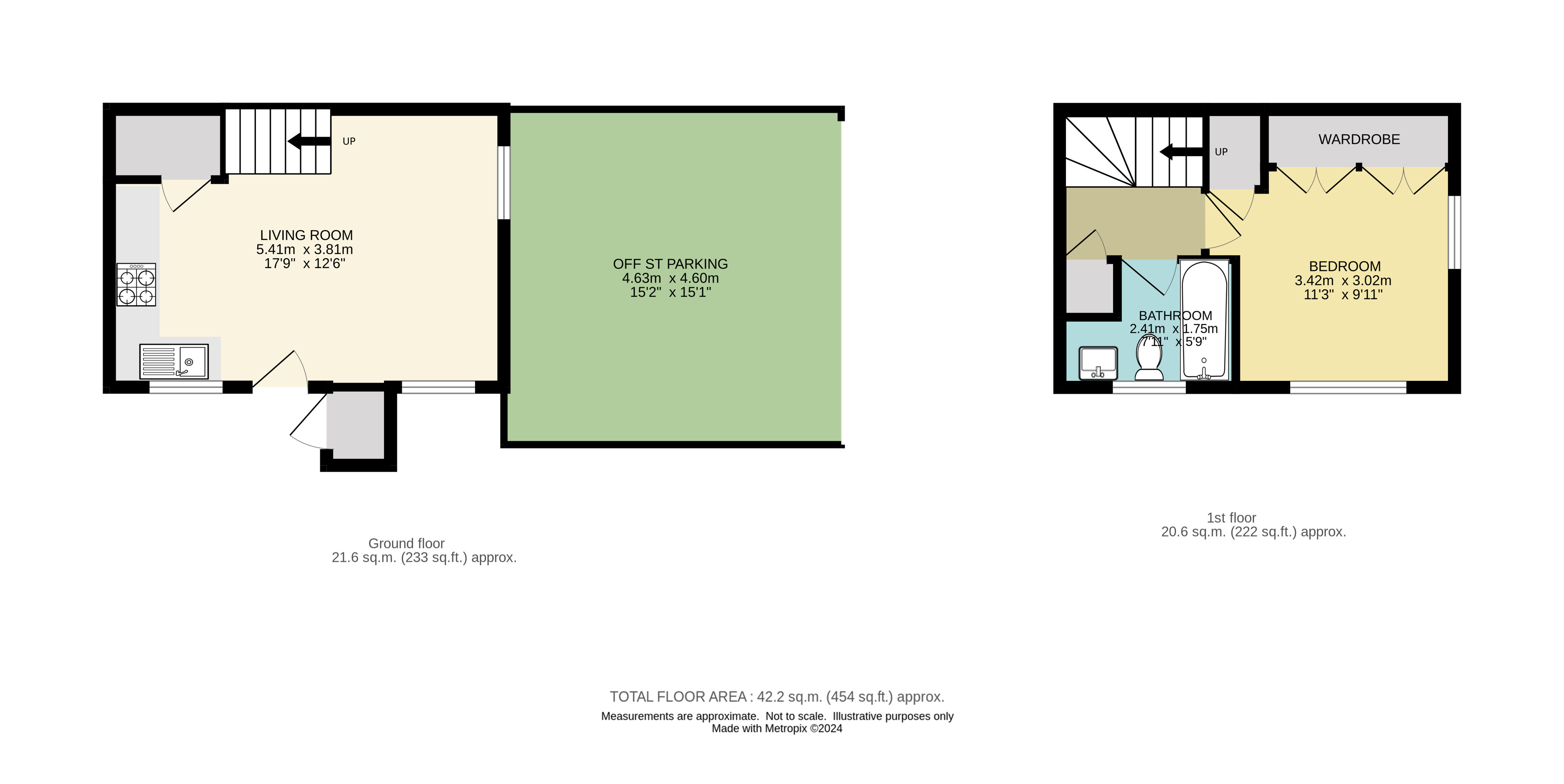 92, Cotswold Way, Worcester Park floorplan