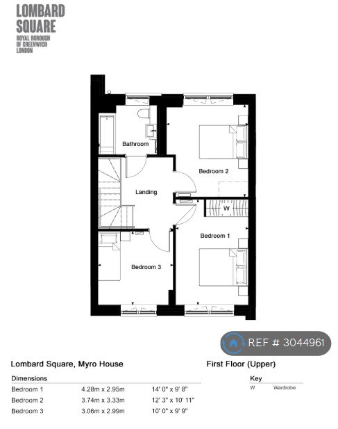 Burrell House Langham Grove, London floorplan