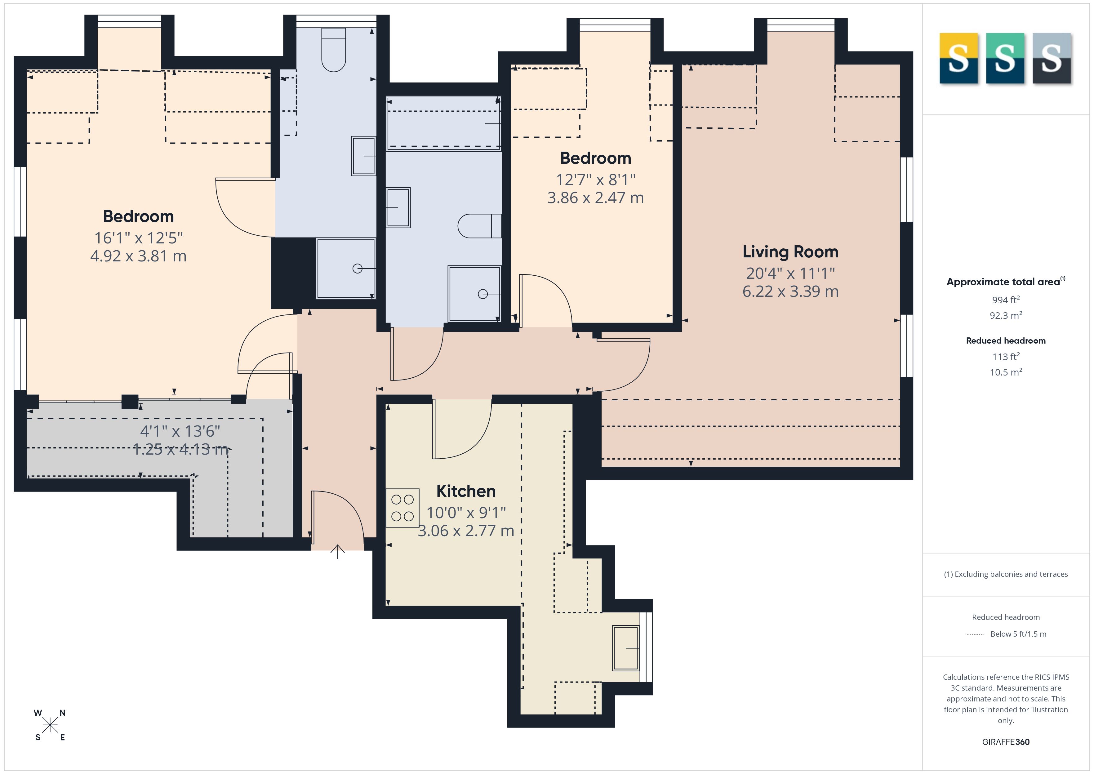 Flat 9, Oakhurst,, Wilson Way, Surrey floorplan