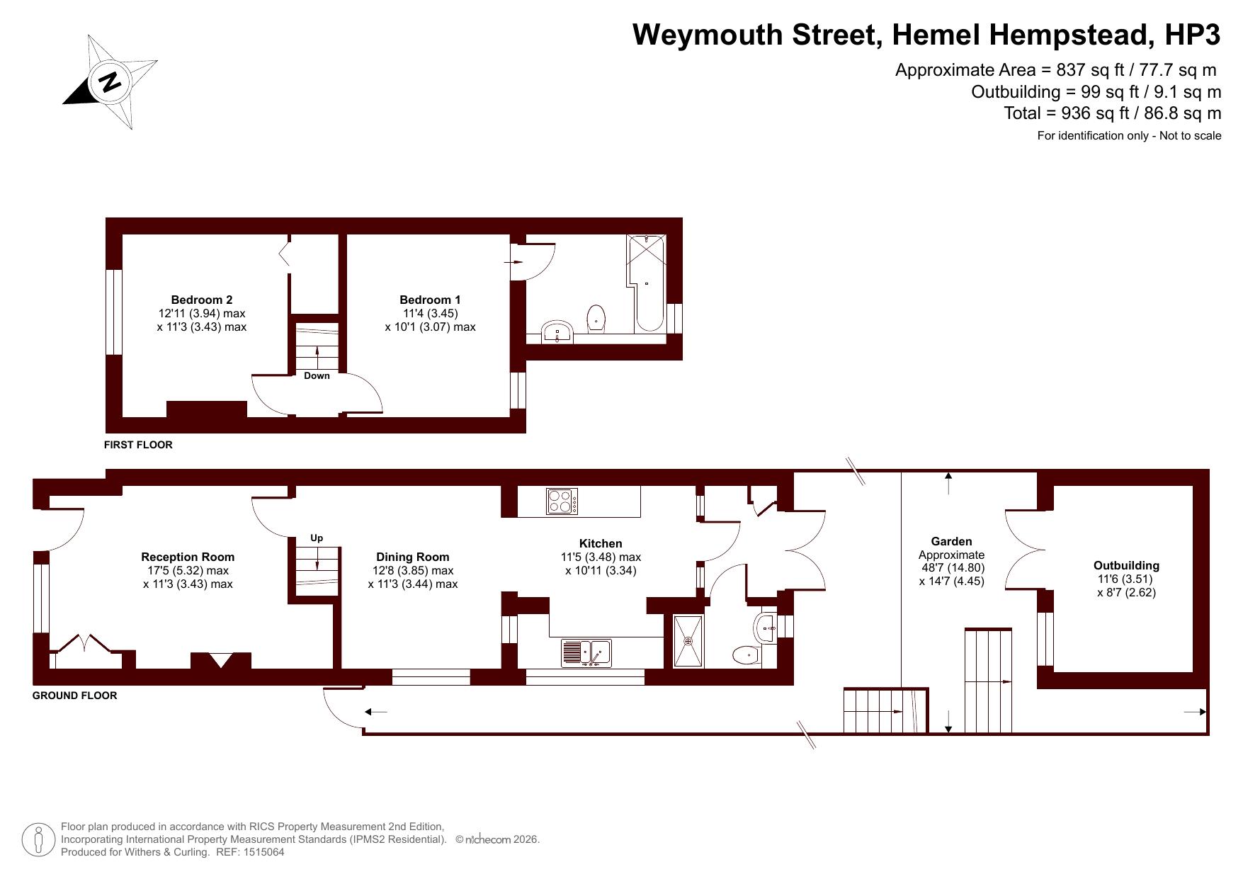 97 Weymouth Street, Hemel Hempstead floorplan