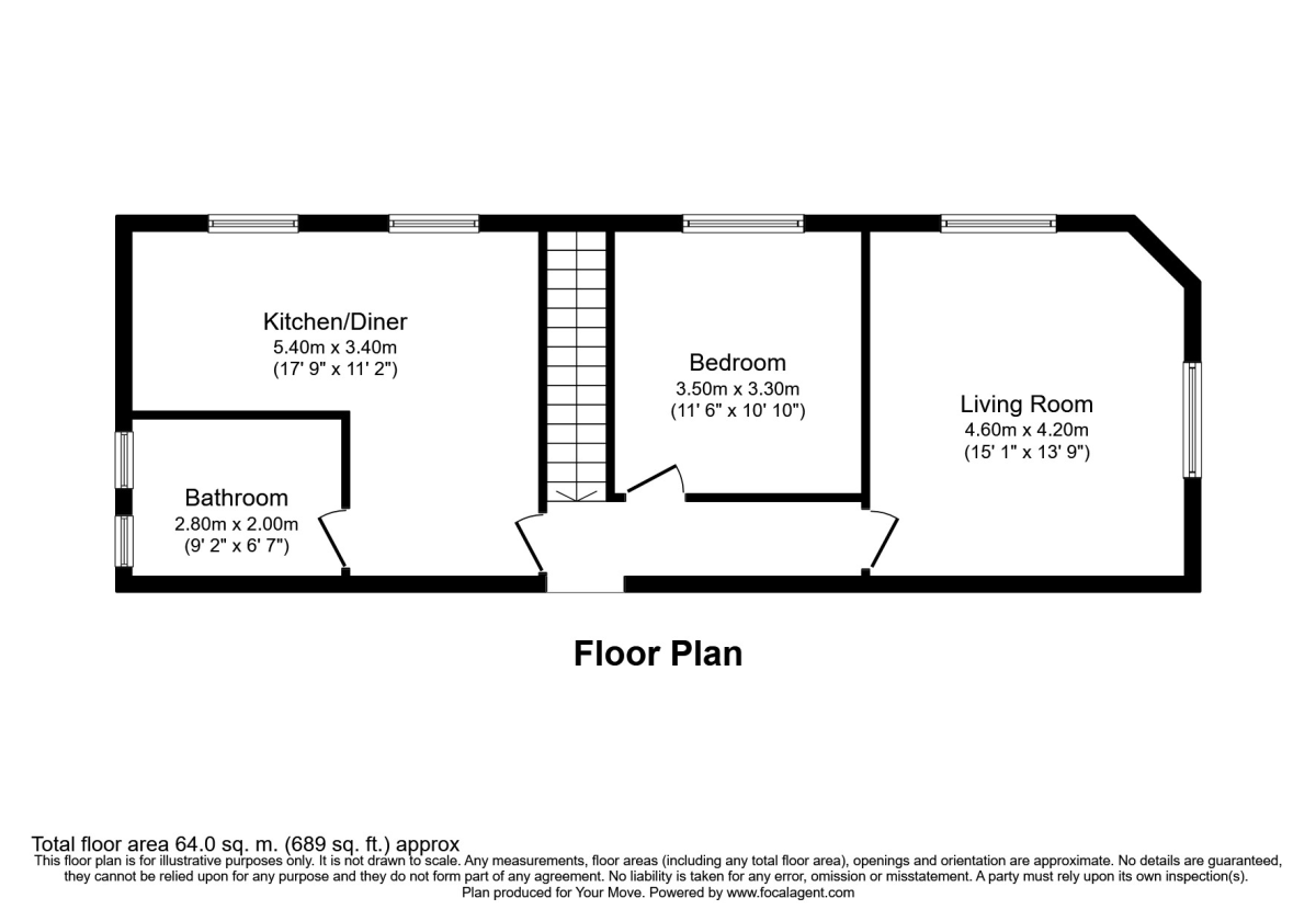The Flat, 57, Adrian Road, Hertfordshire floorplan