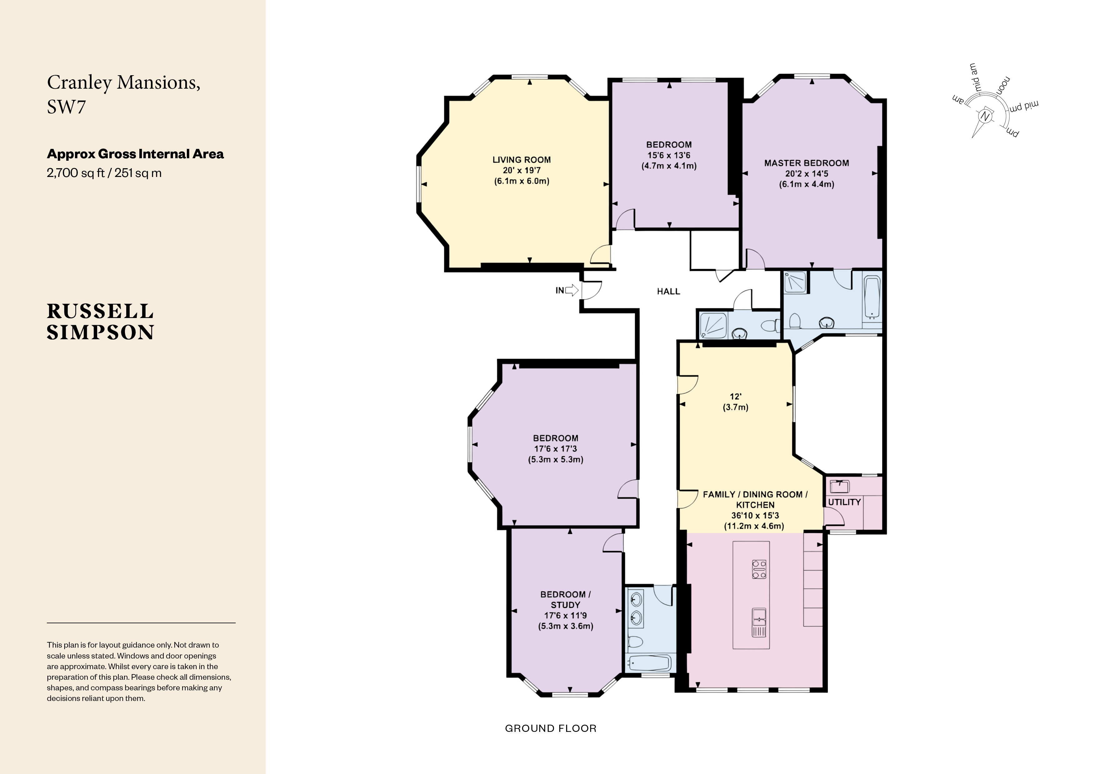 4,, Cranley Mansions, 160 Gloucester Road floorplan