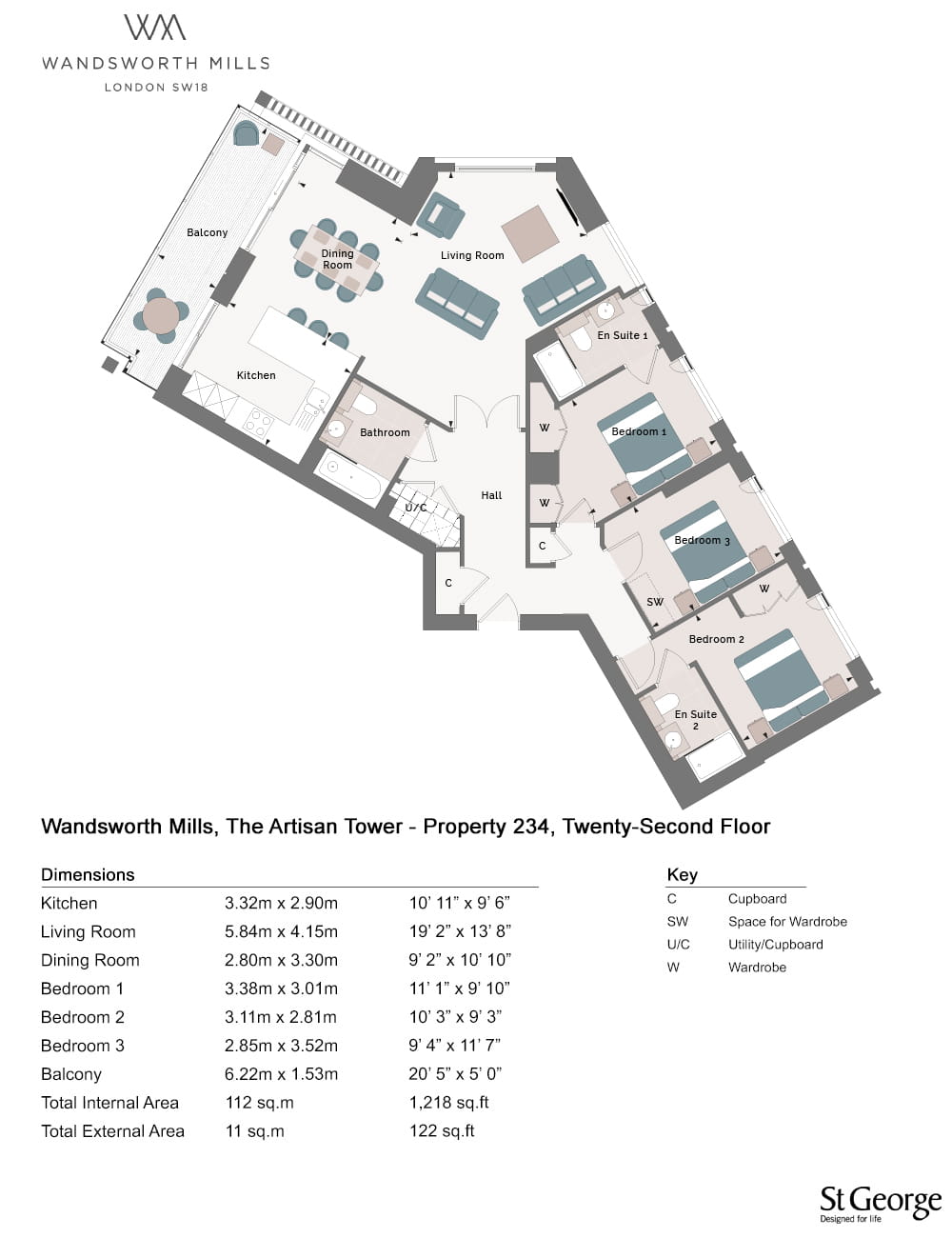 234, Wandsworth, Sw18 1th, Wandsworth floorplan