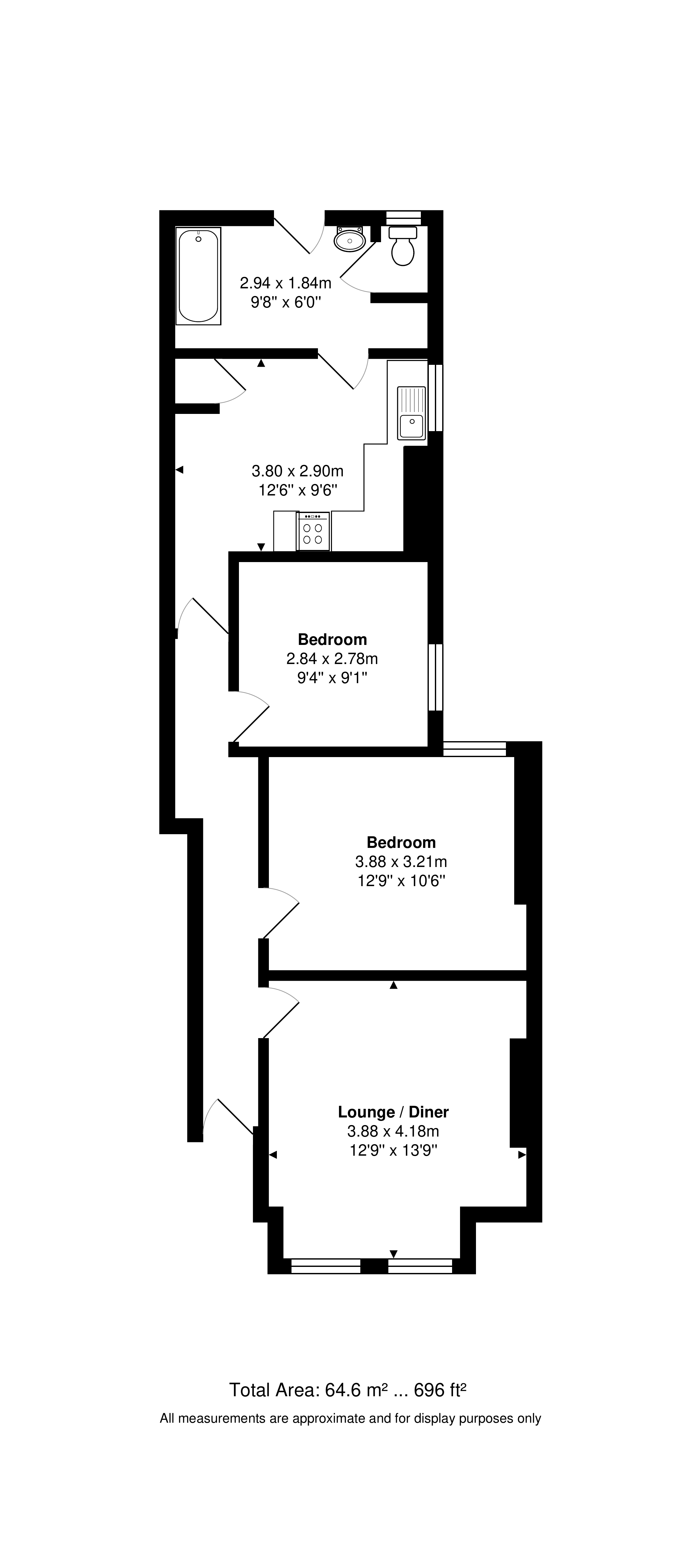 Wimborne Road, London floorplan
