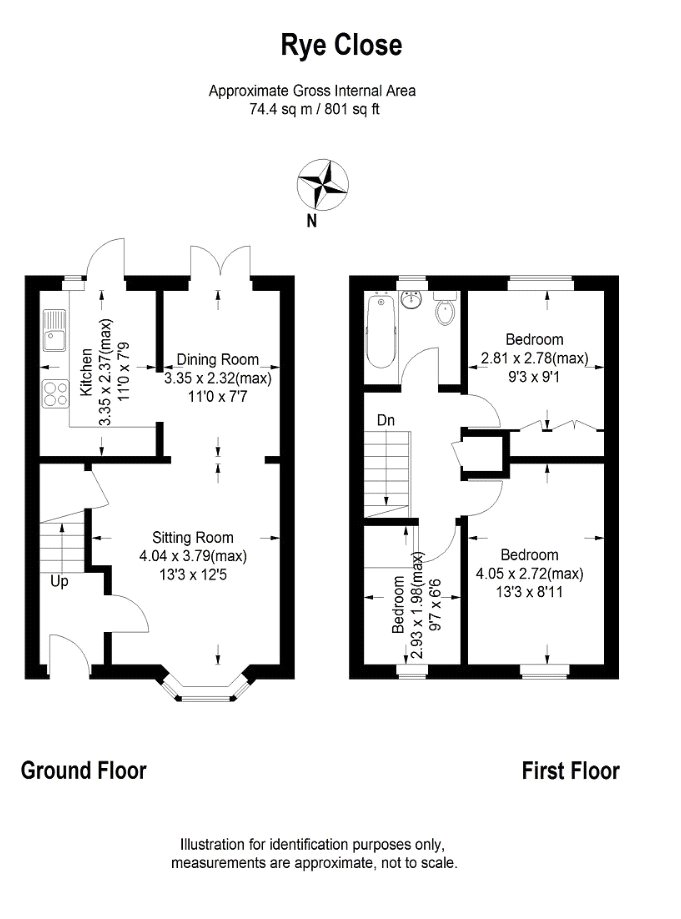 25, Rye Close, Swindon floorplan