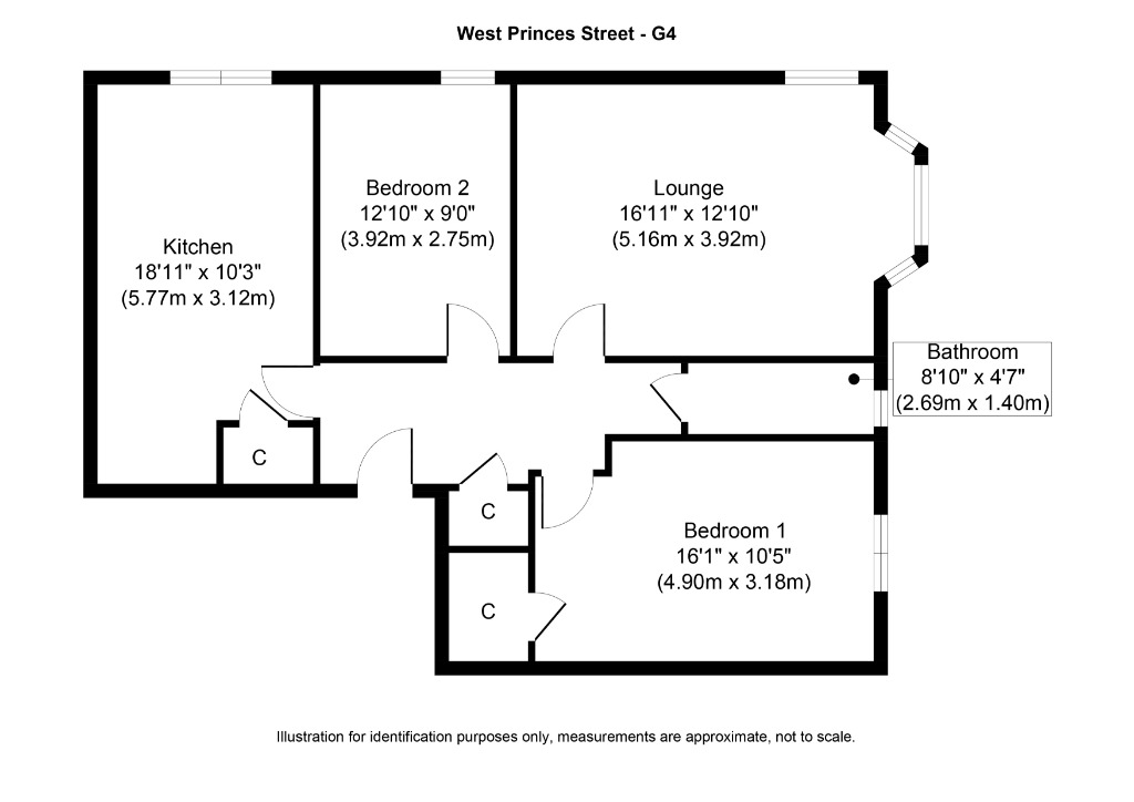 2 Bedrooms Flat to rent in West Princes Street, Woodlands, Glasgow G4