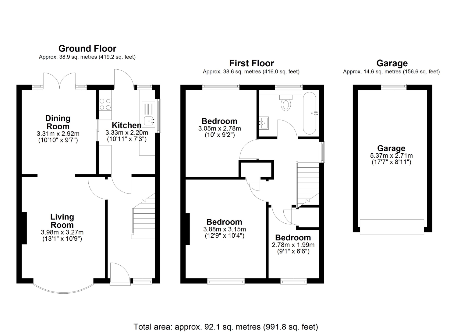 5, Moore Grove Crescent, Egham floorplan