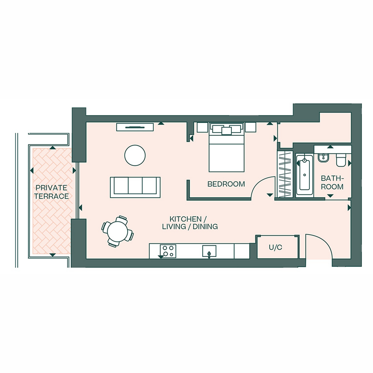 Flat 1.02 Fulton & Fifth, Wembley, HA9 floorplan