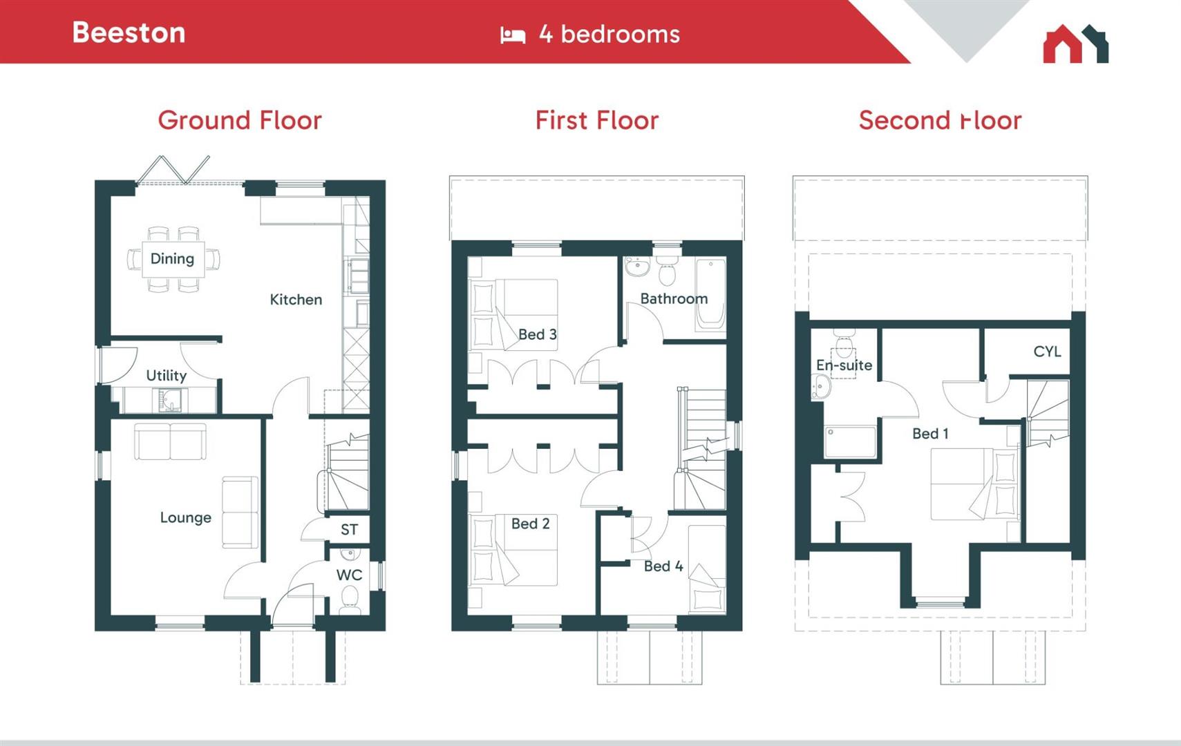 The Beeston, Tenford Lane, Upper Tean floorplan