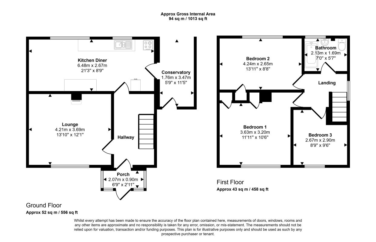 218, Brocket Way, Chigwell floorplan