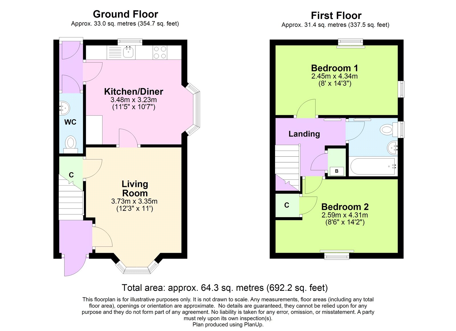 17, Y Gorlan, Aberystwyth floorplan