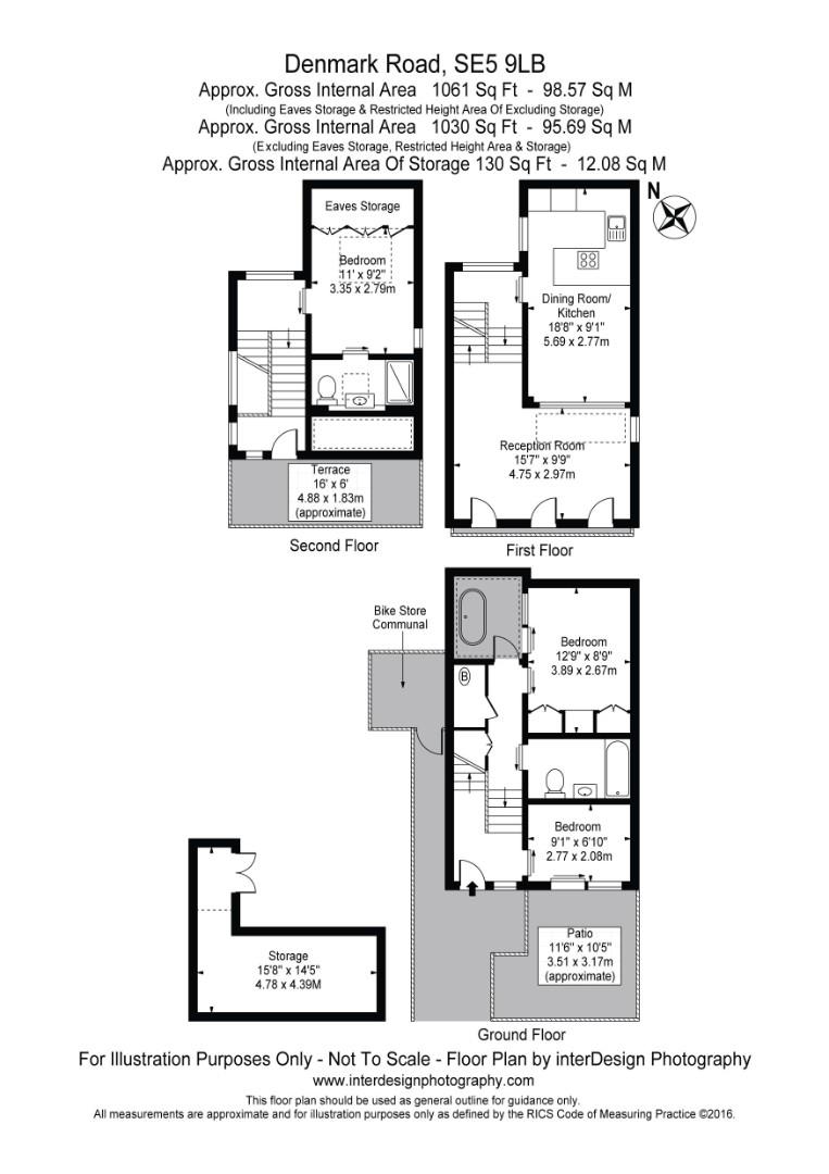 114, Denmark Road, London floorplan