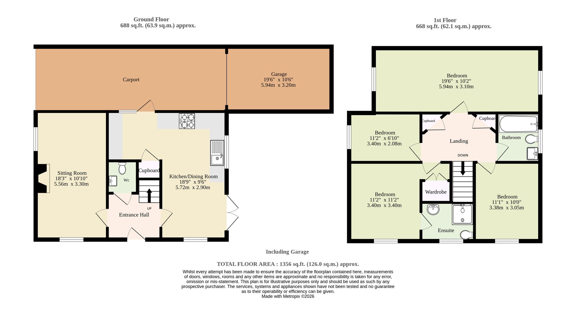 19 Bircham Close, Norwich floorplan