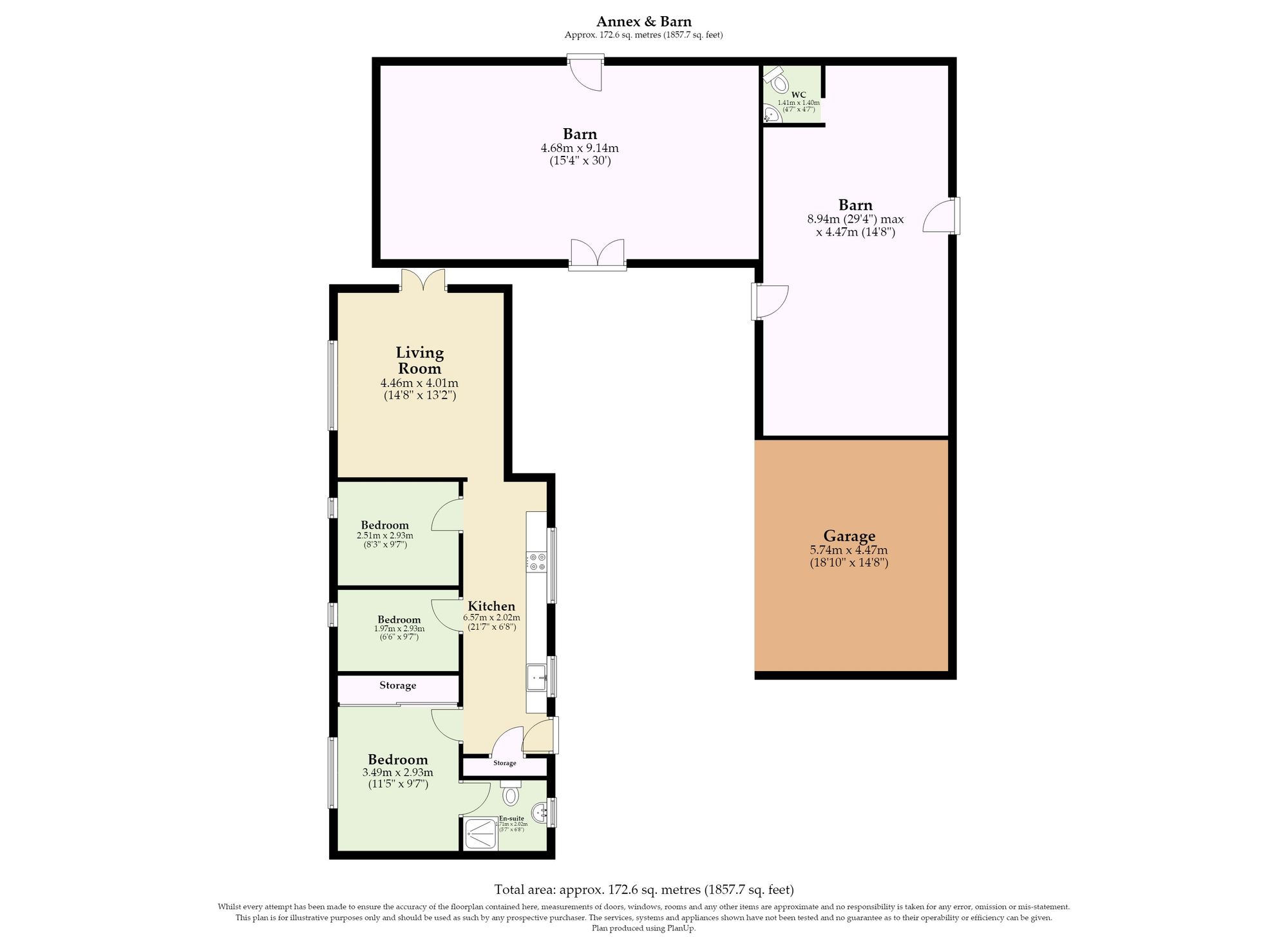 Lodge Farm Cottage Norwich Road, Diss floorplan