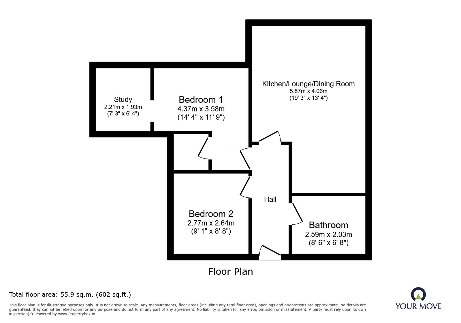 Evershed Way, Staffordshire floorplan
