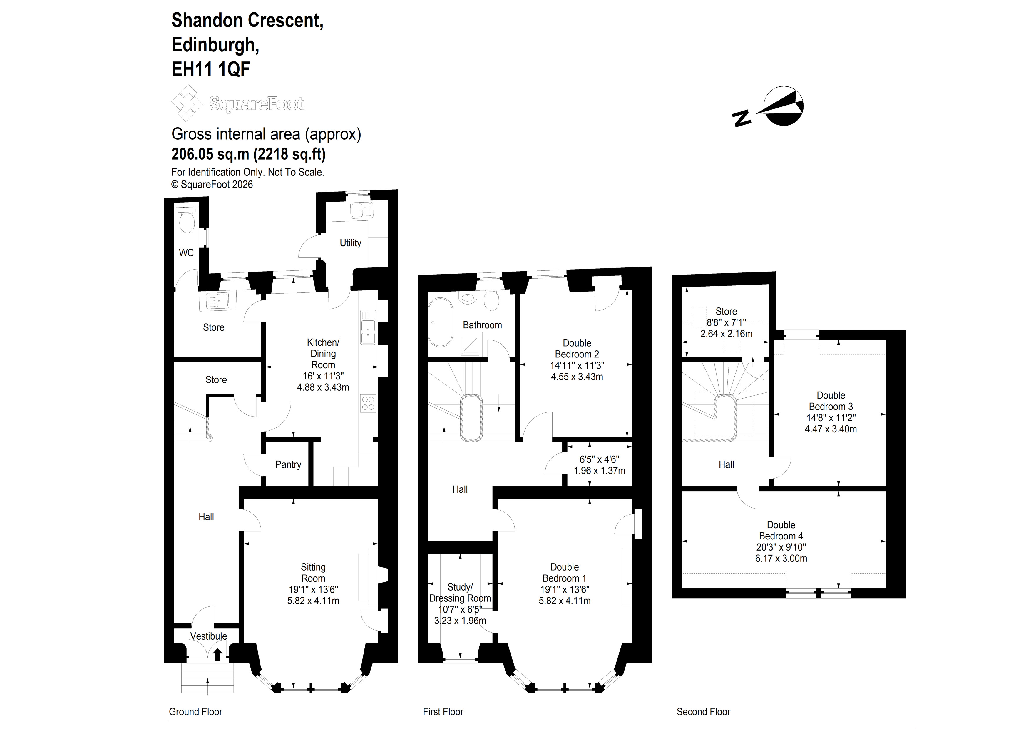 27, Shandon Crescent, Edinburgh floorplan