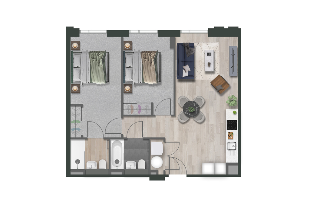235, Loudons Yard, 2 Inkwell Place, Birmingham floorplan