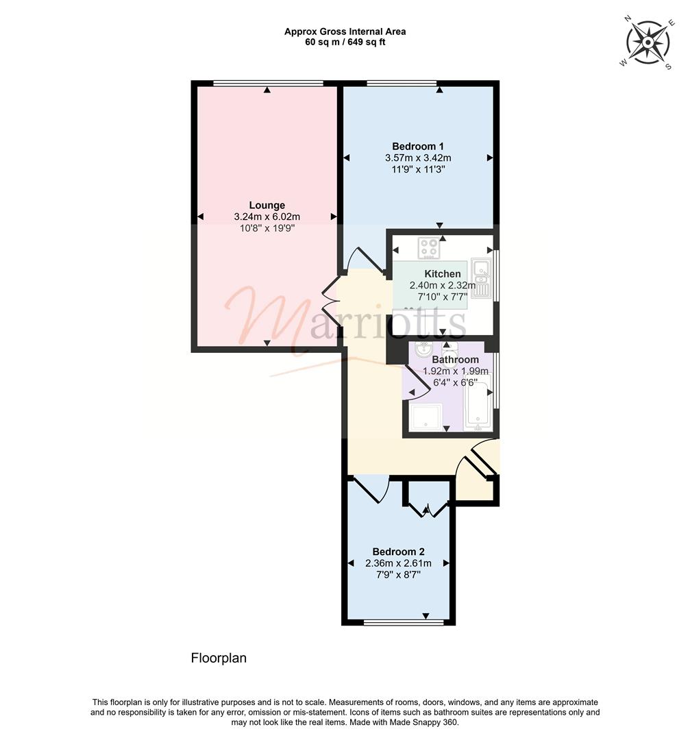 Bennett Road, Nottingham floorplan