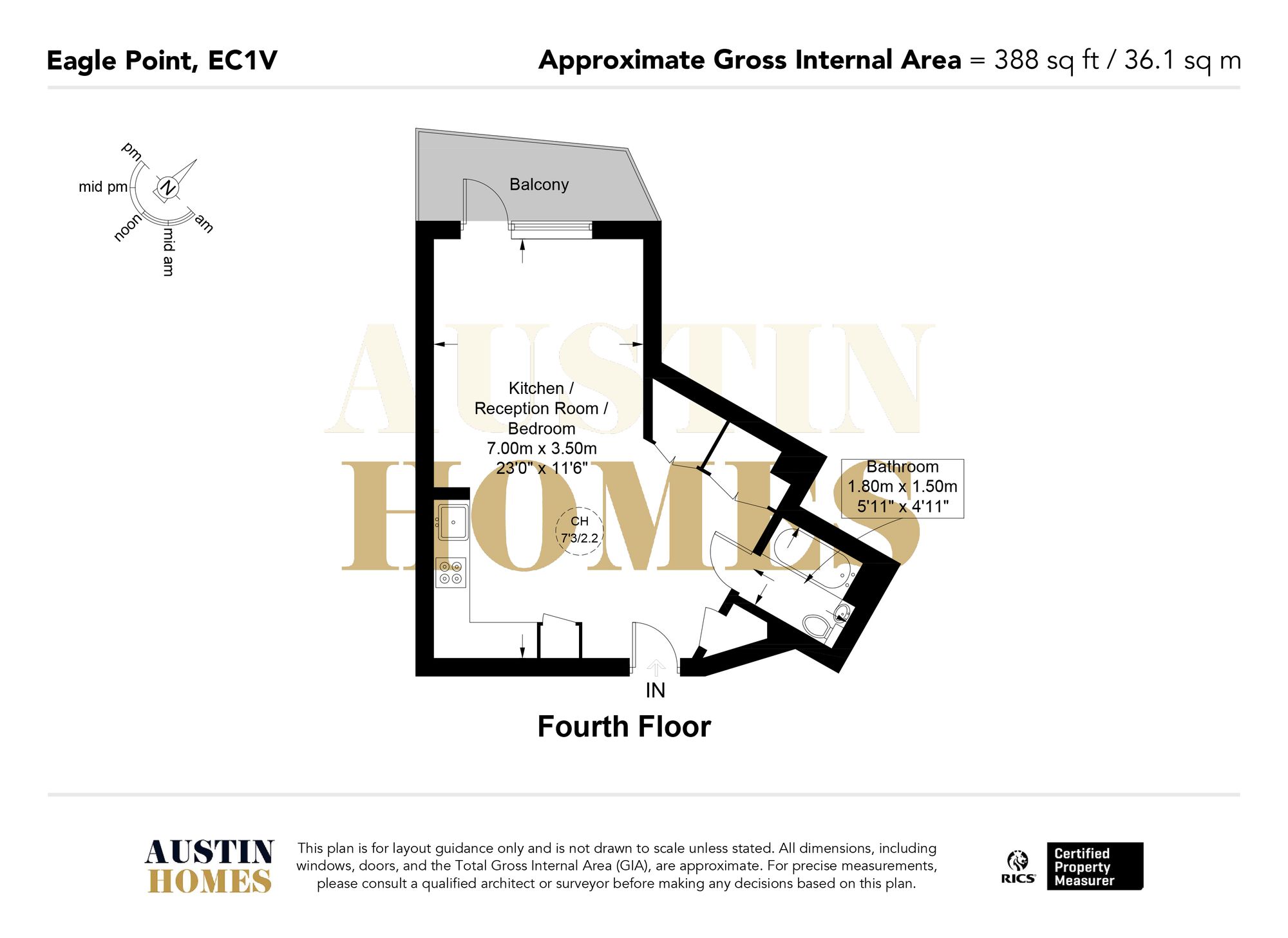 Flat 36, Eagle Point City Road, London floorplan