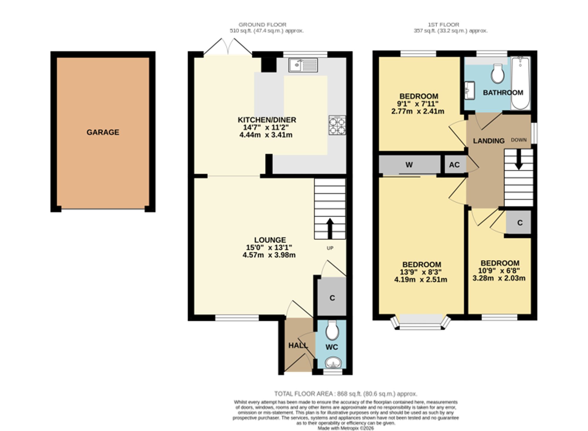 54 Wainwright Gardens, Southampton floorplan